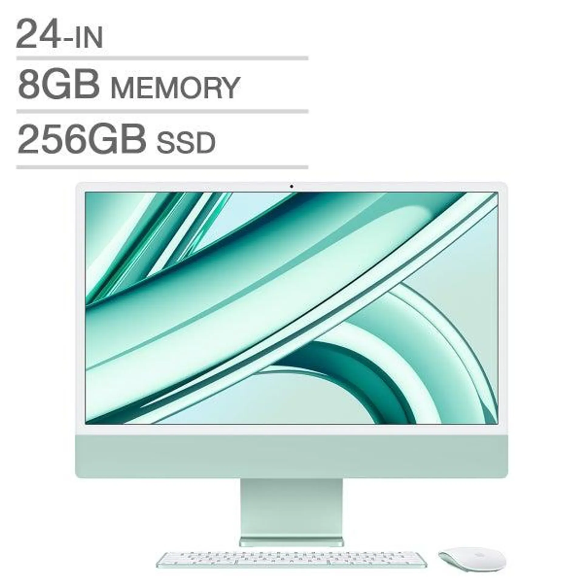 Apple 24 in. iMac, Apple M3 Chip, 8 GB RAM, 256 GB SSD