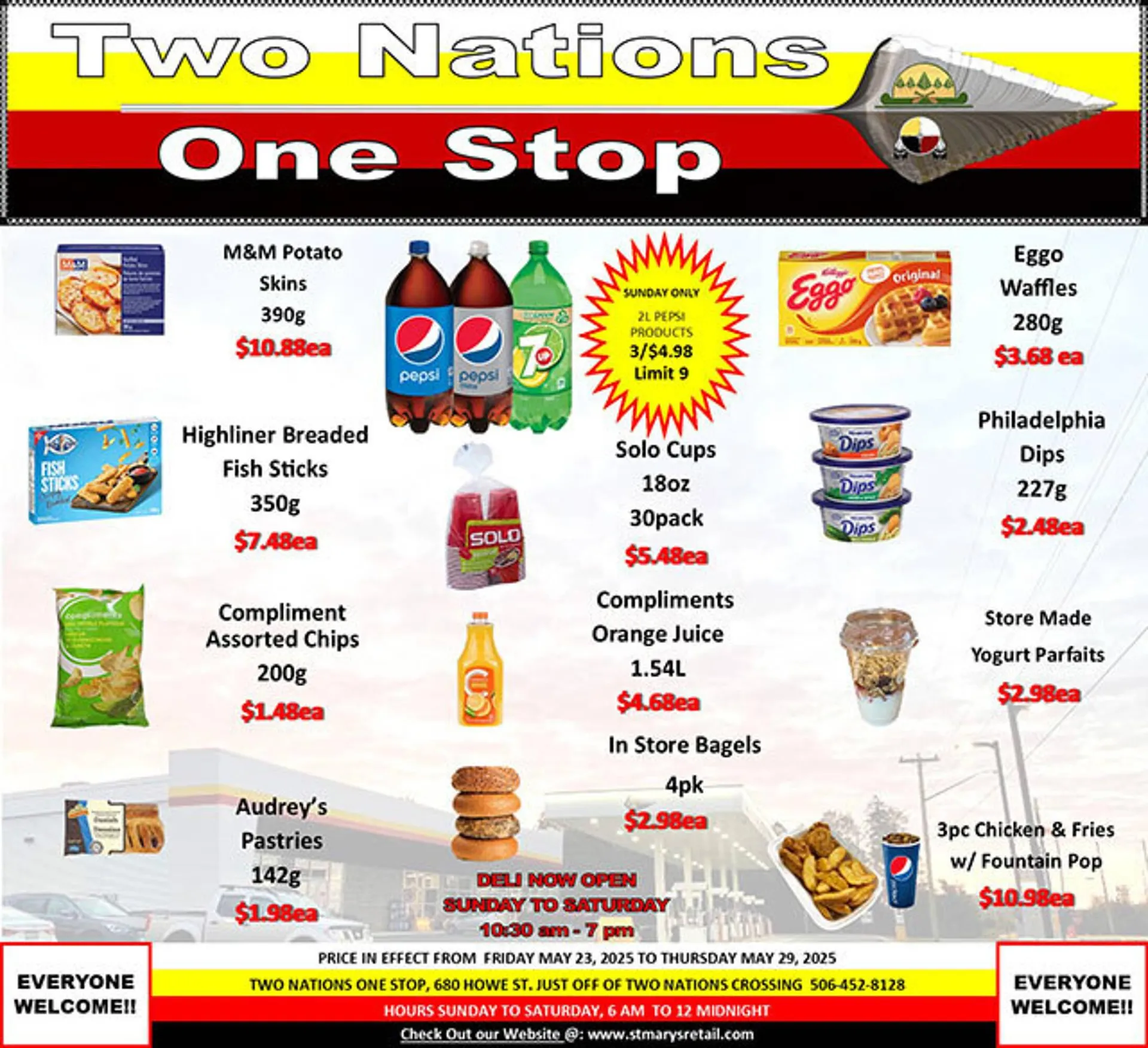 Two Nations One Stop flyer from May 23 to May 29 2025 - flyer page 1
