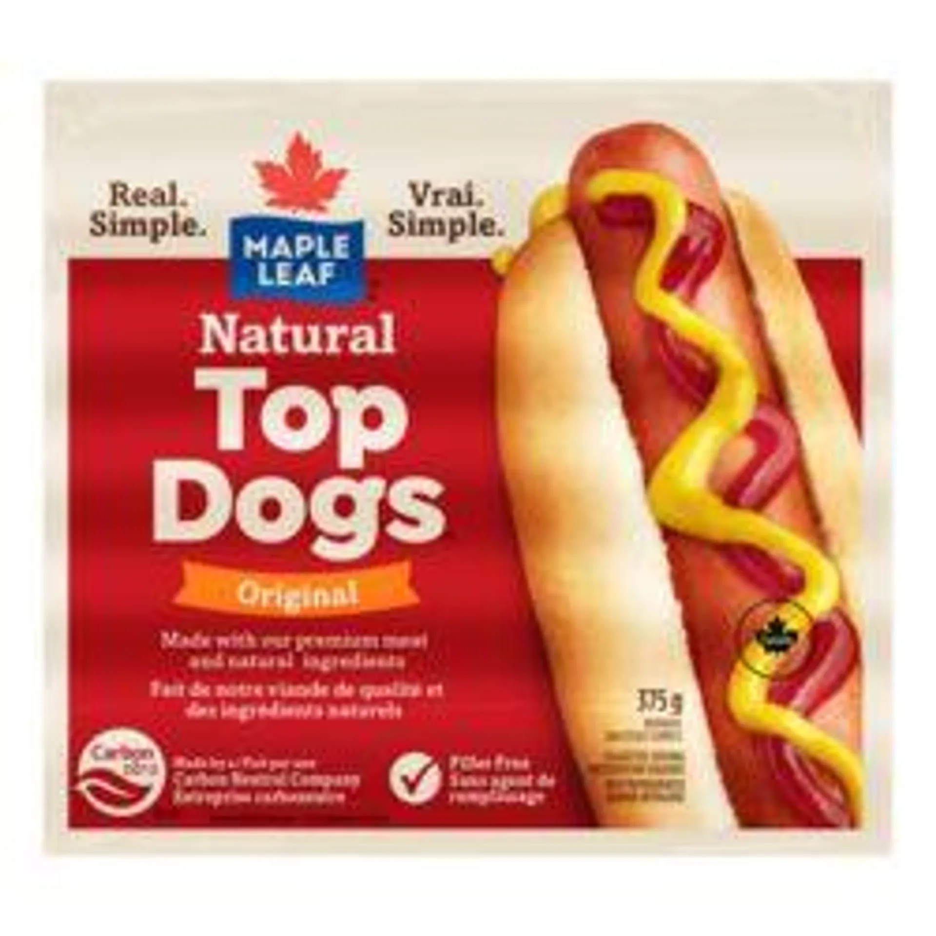 Natural Top Dogs Wieners 375 g