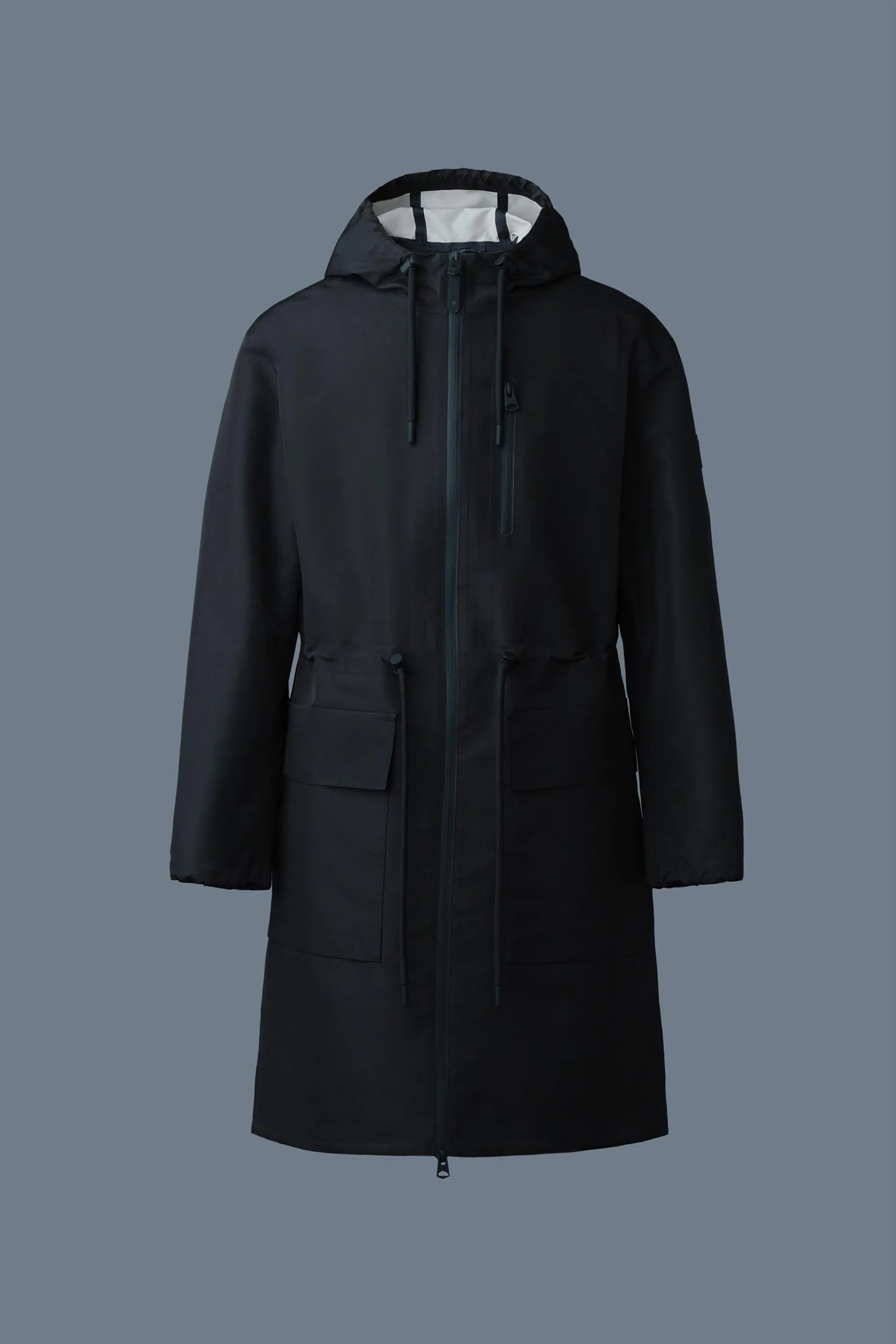 BRODEN Recycled Technical Long Raincoat