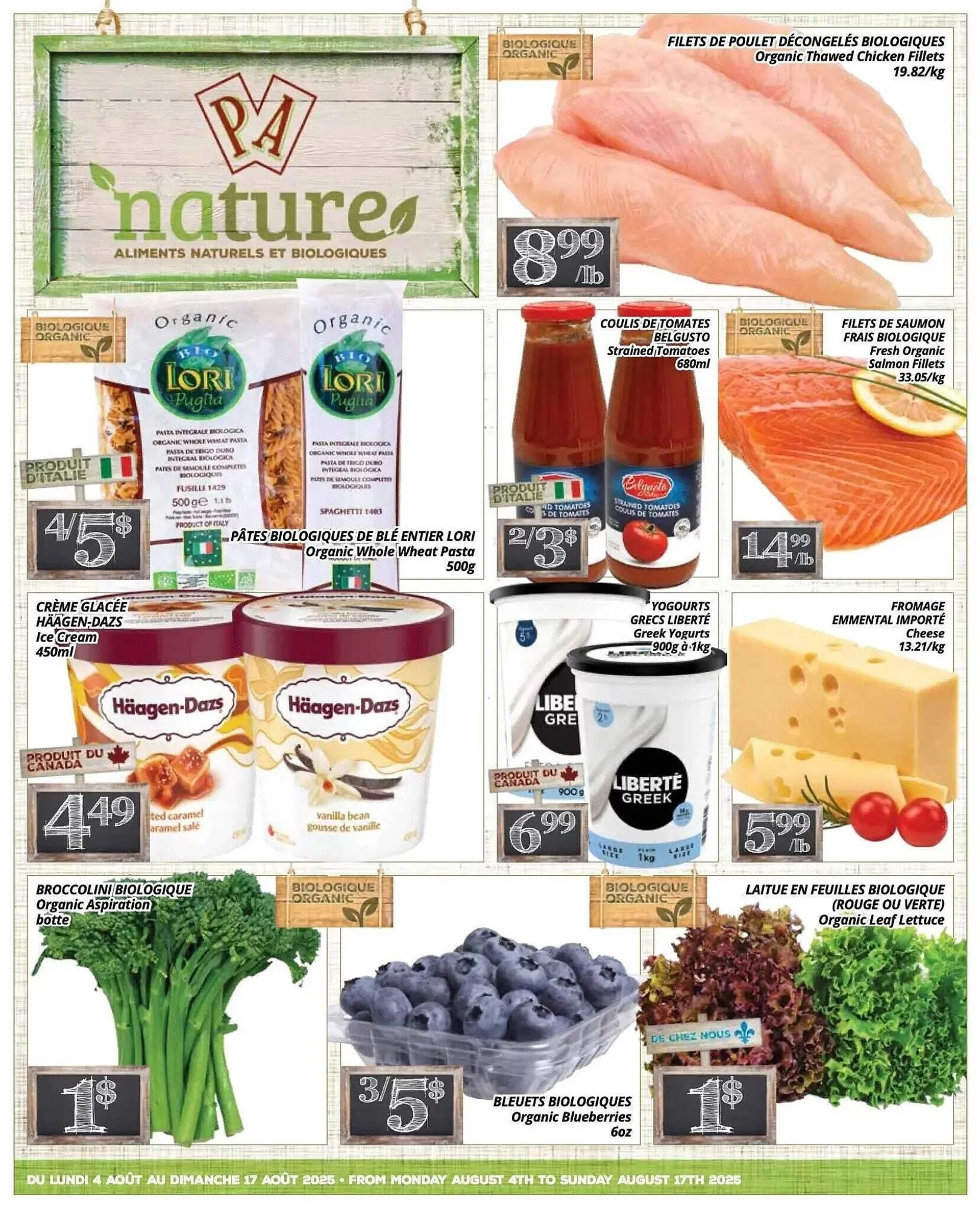 Supermarché PA flyer from August 1 to August 8 2025 - flyer page 1