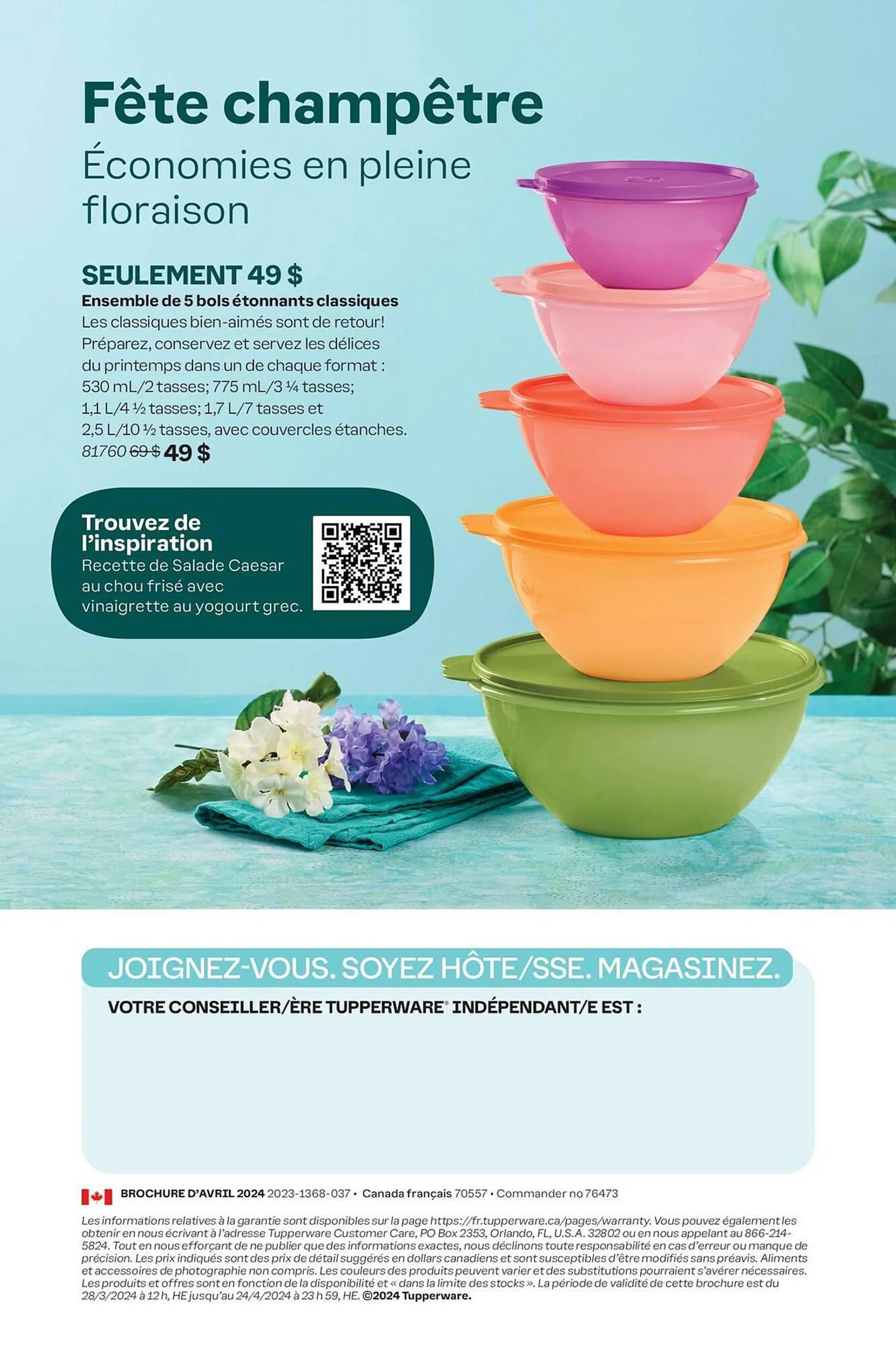 Tupperware flyer from March 29 to April 12 2024 - flyer page 8