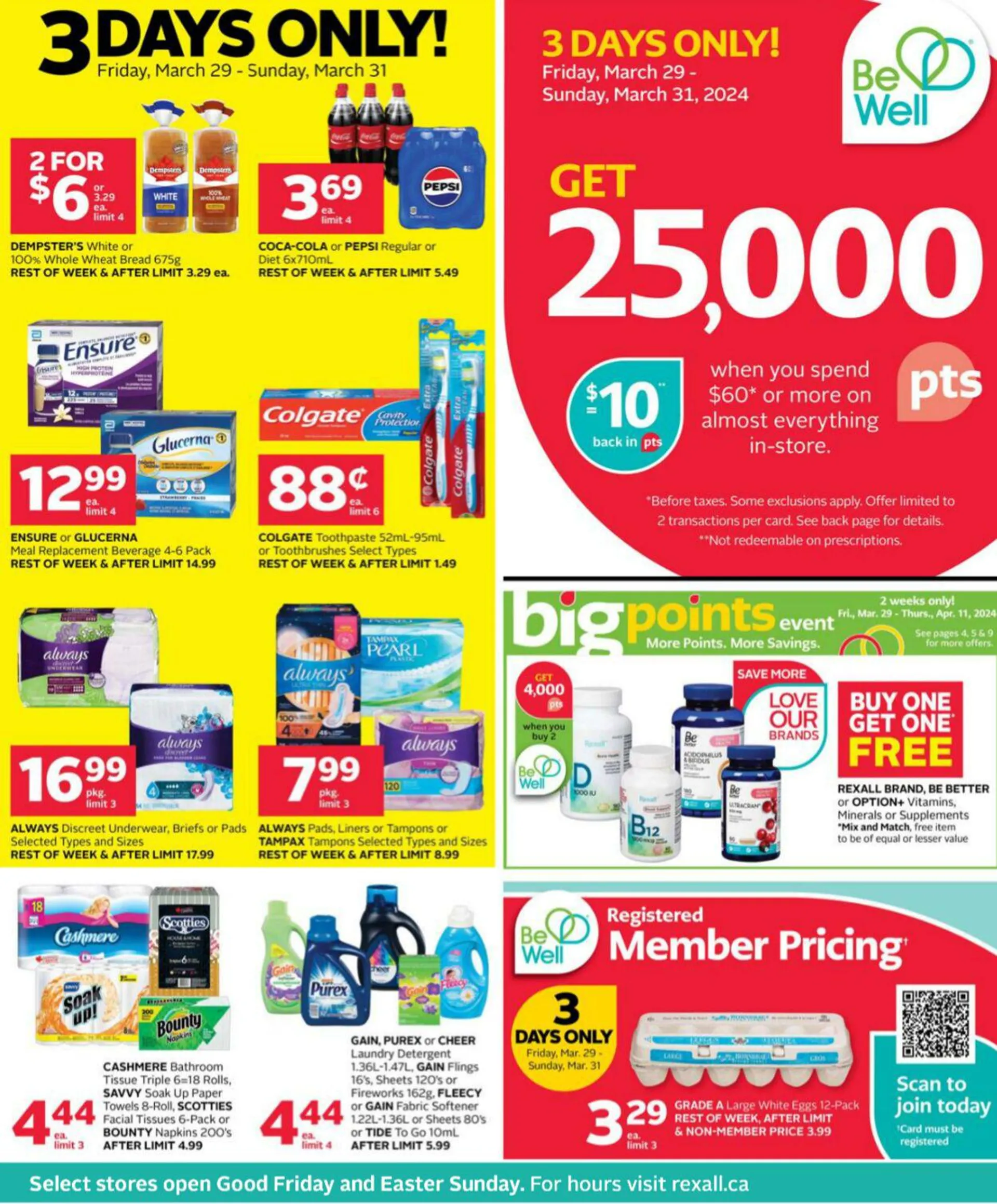 Rexall Current flyer from March 29 to April 4 2024 - flyer page 1