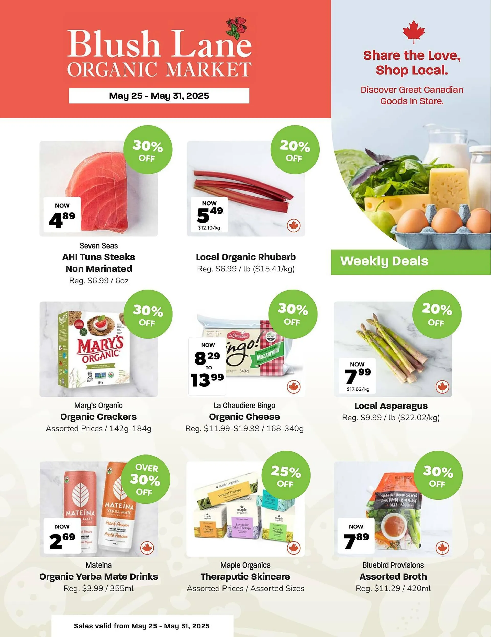 Blush Lane Organics flyer from May 25 to May 31 2025 - flyer page 1