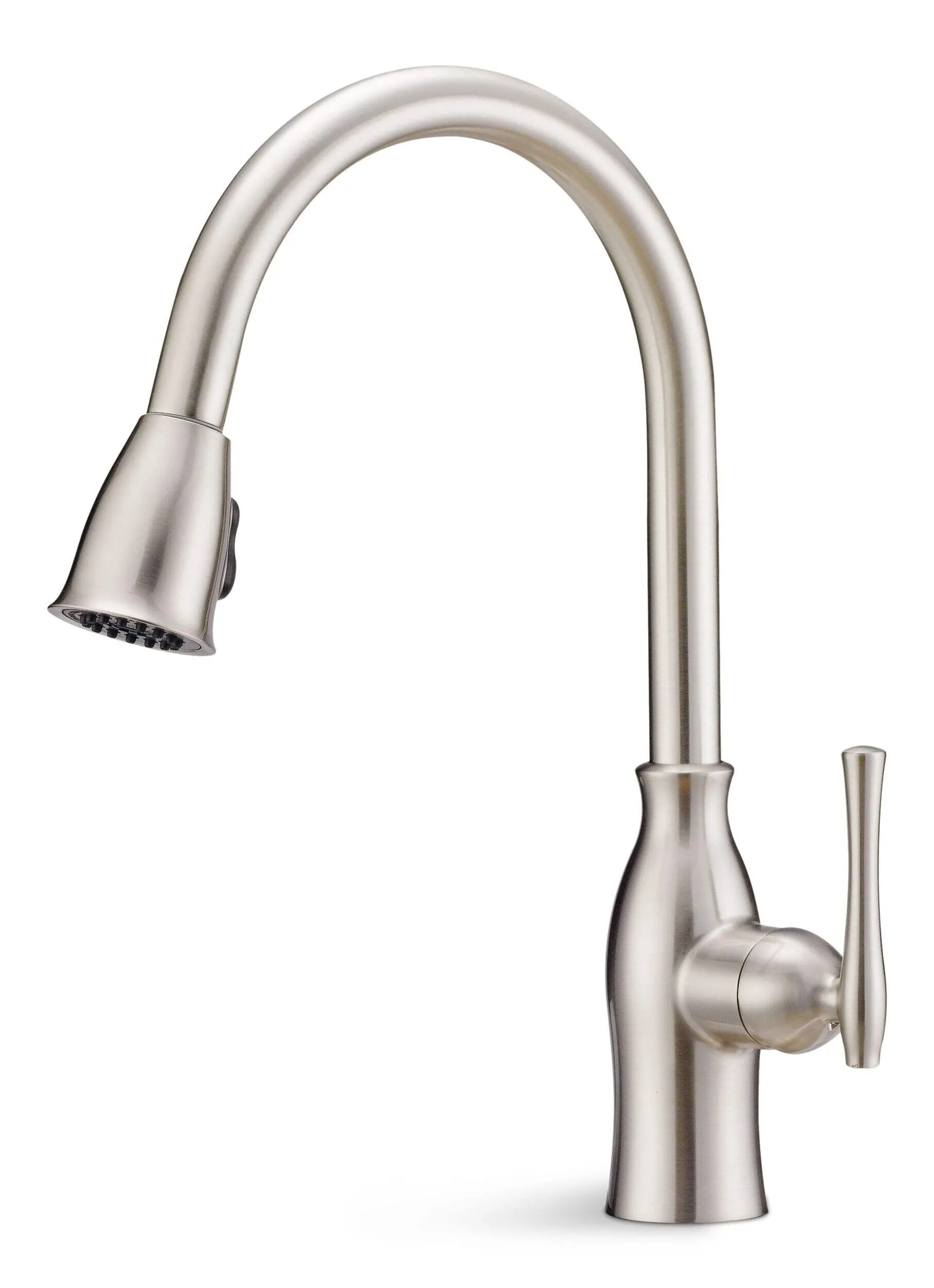 Danze Lisa Single-Handle High Arc Pull-Down Kitchen Faucet, Brushed Nickel