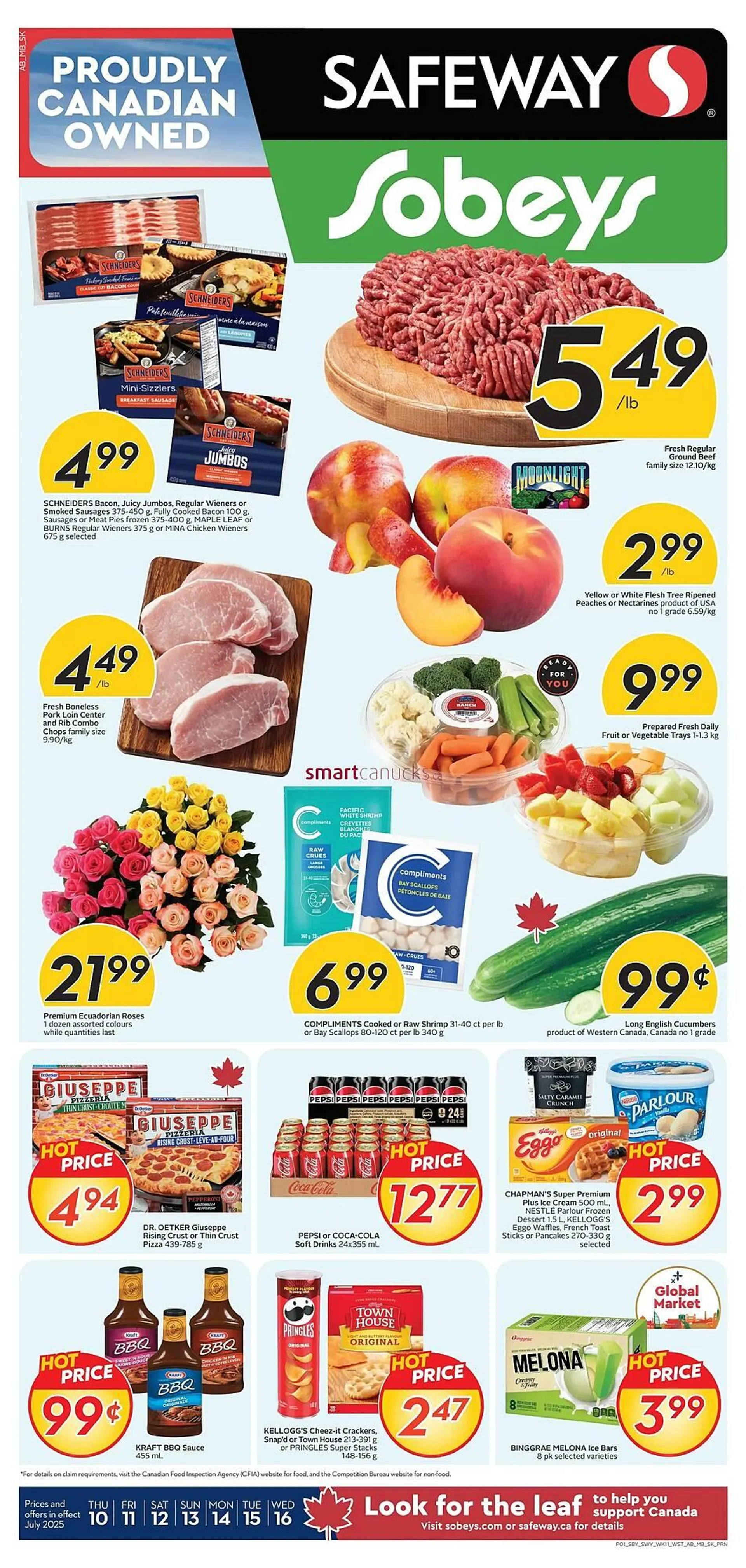 Sobeys flyer from July 10 to July 16 2025 - flyer page 1