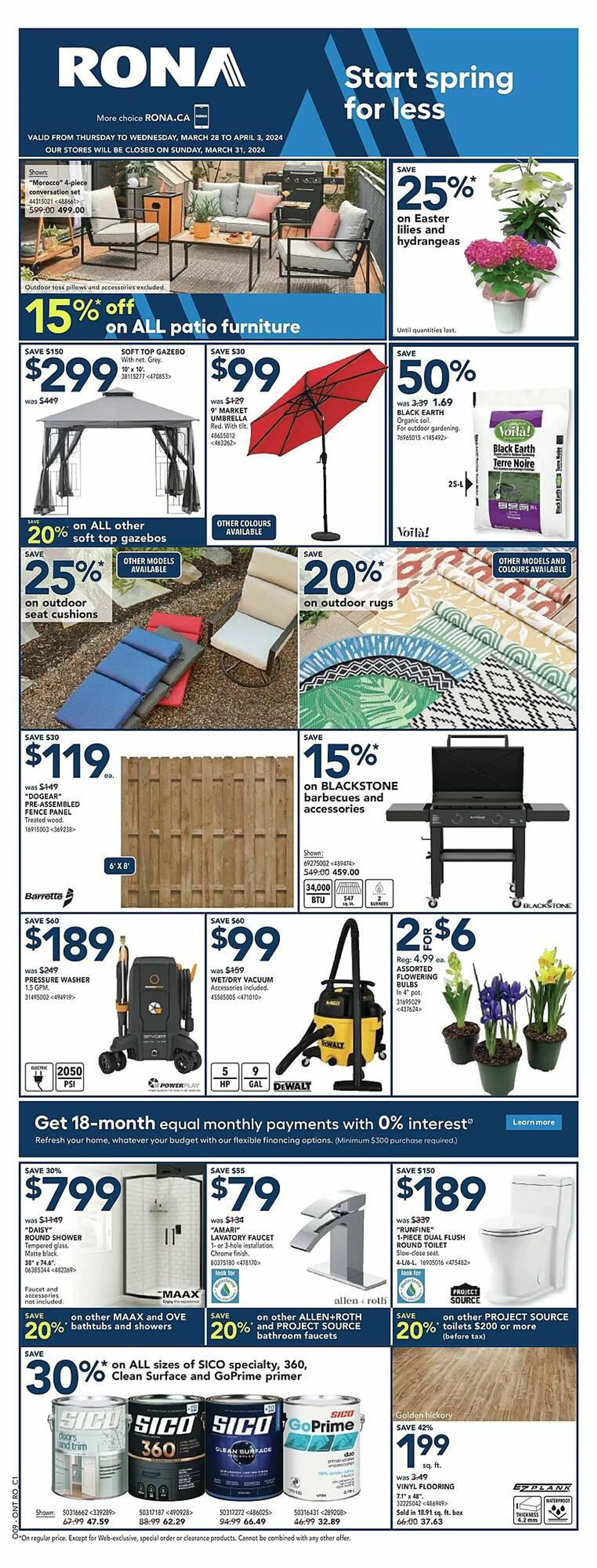 RONA flyer from March 28 to April 4 2024 - flyer page 