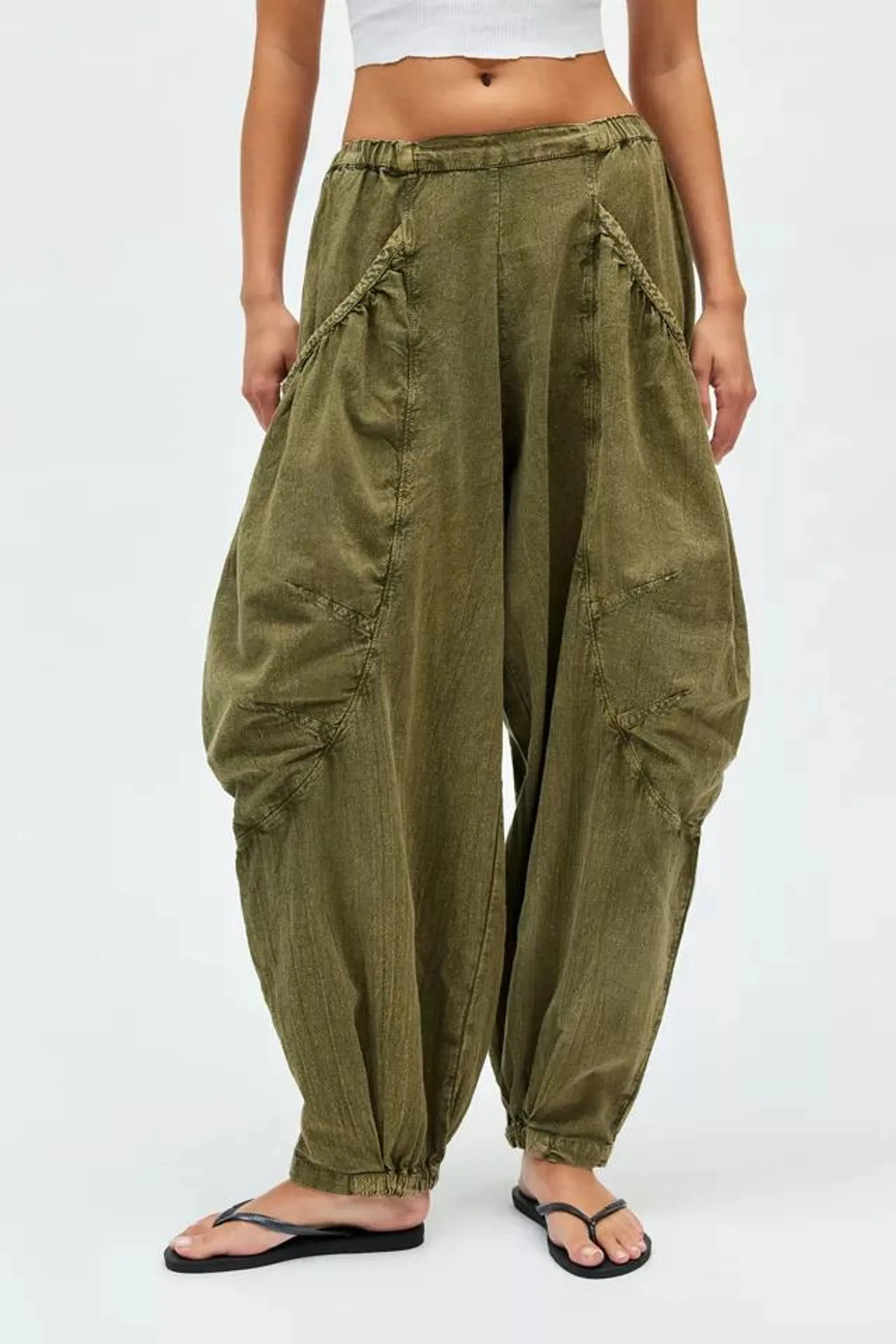 BDG Em Linen Balloon Pant