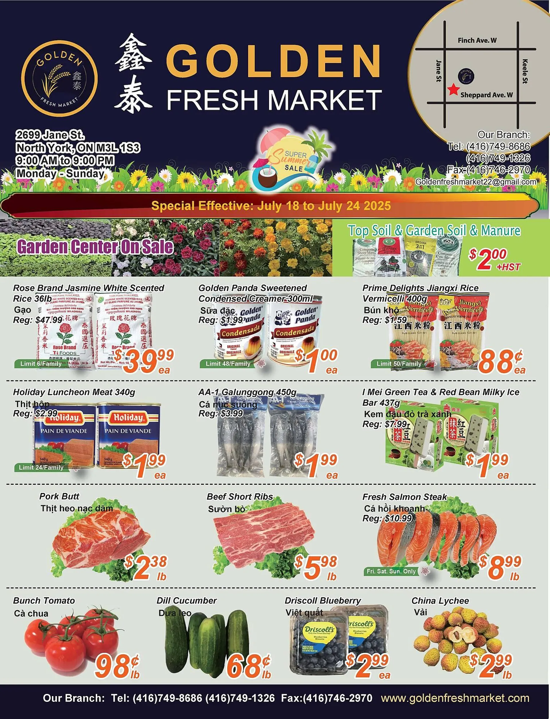 Golden Fresh Market flyer from July 18 to July 24 2025 - flyer page 1