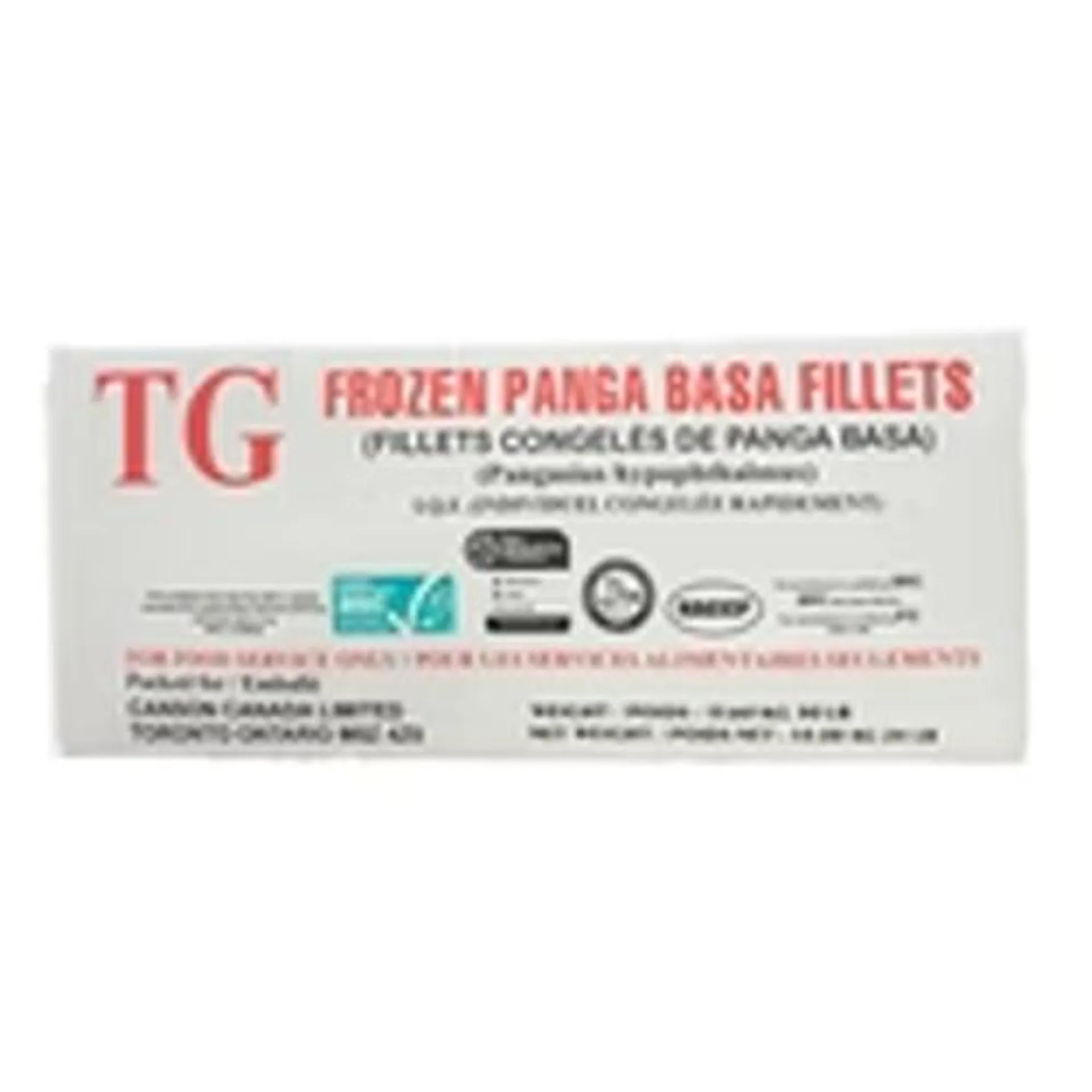 Tg Brand Basa Fillet 4lb (10-12oz)