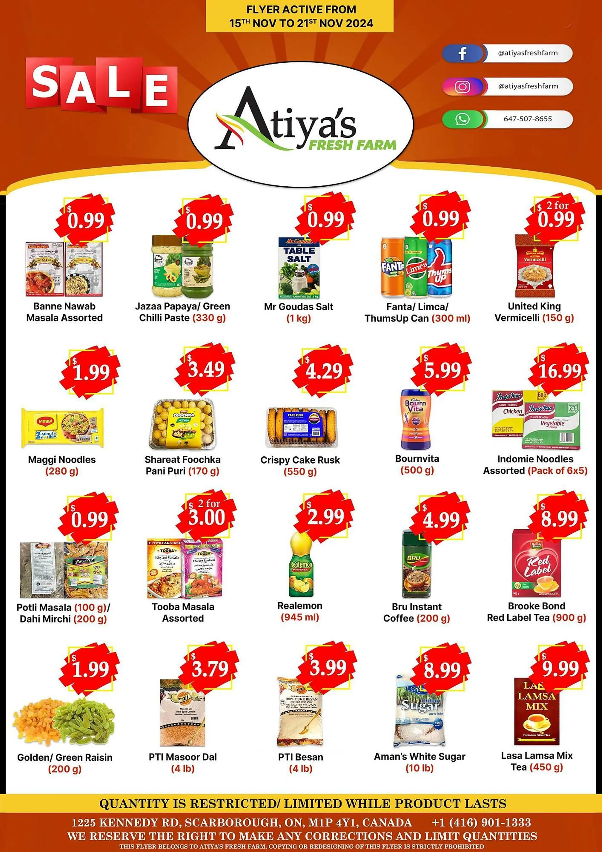 Atiyas Fresh Farm flyer - 1