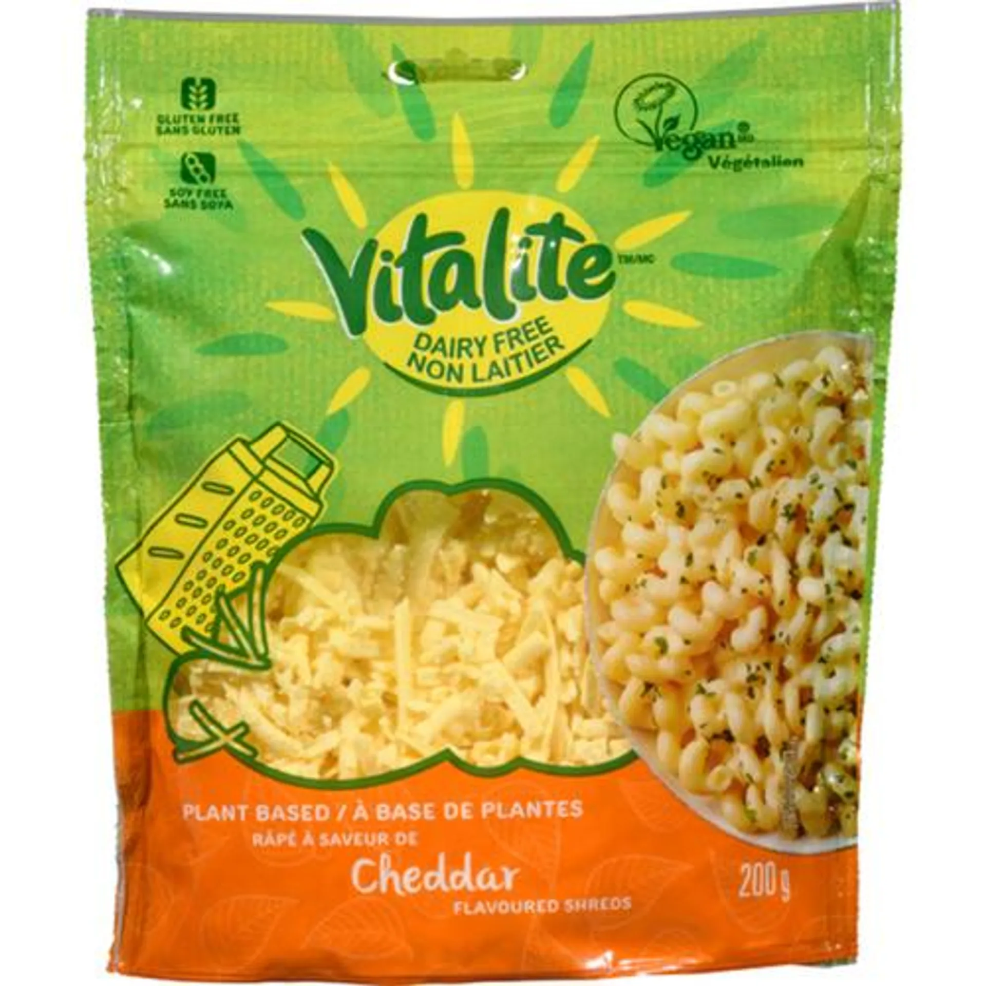 Vitalite Cheddar Shreds 200g