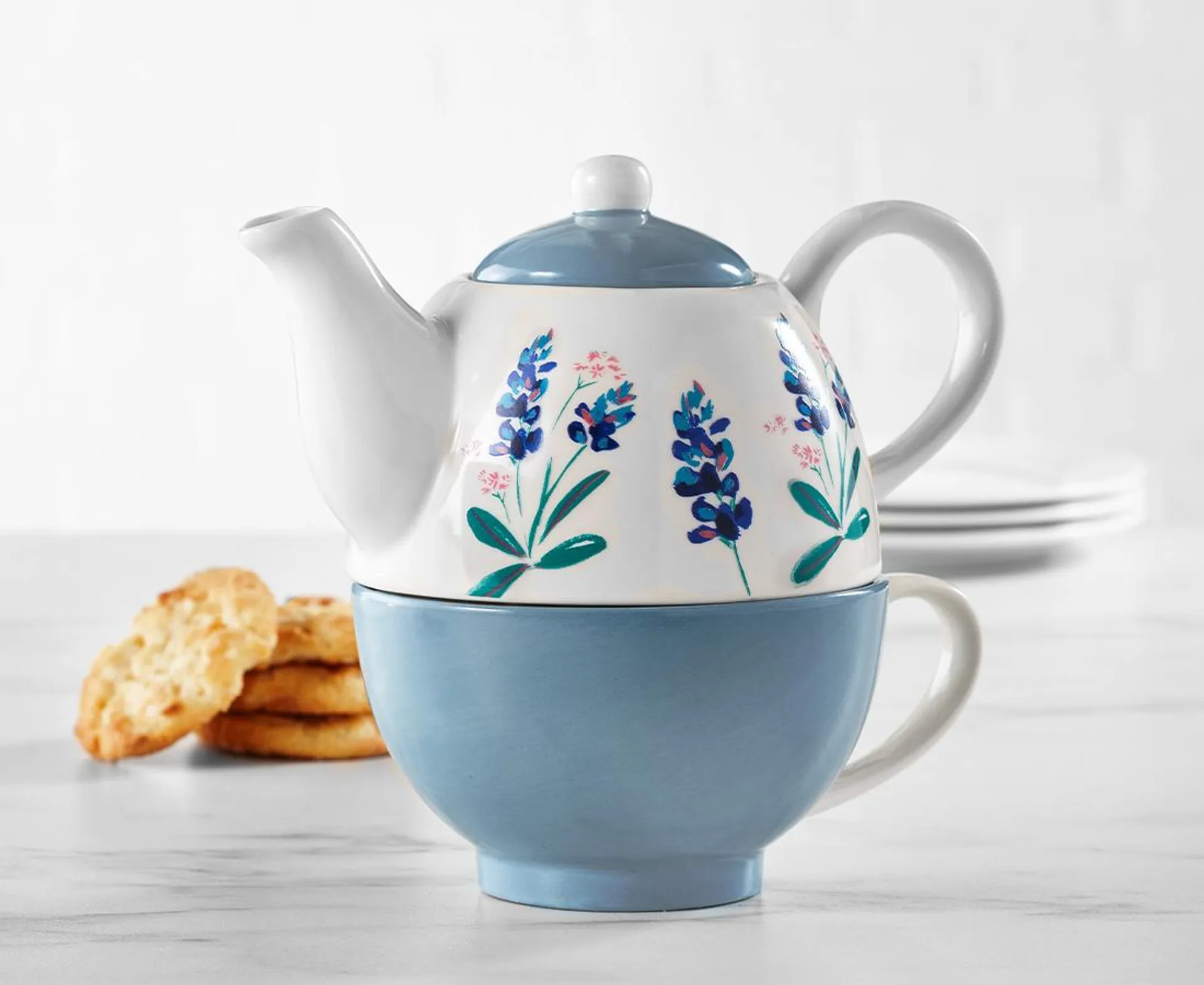 Flores Tea Pot, 19.5 cm