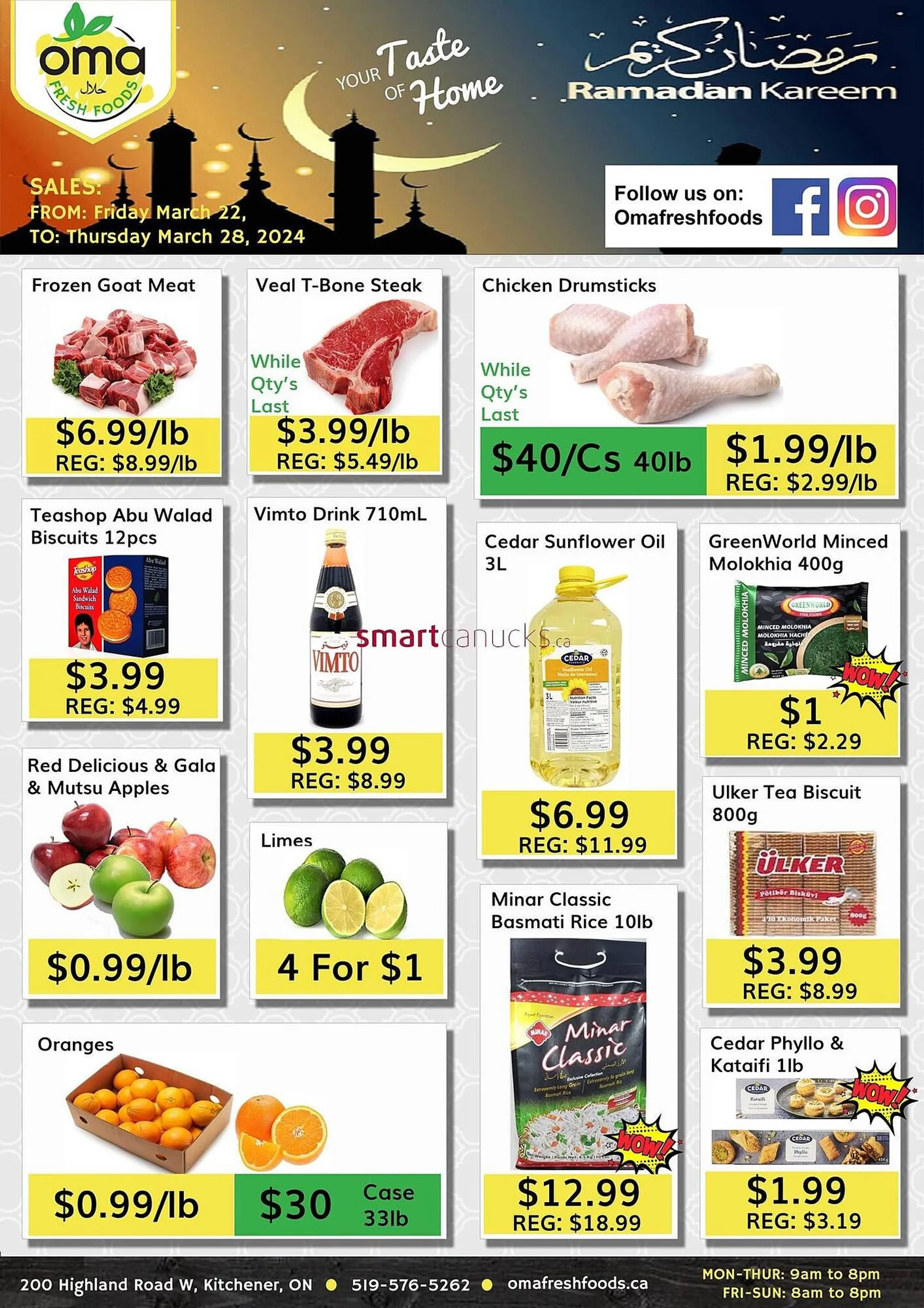 Oma Fresh Foods flyer from March 22 to March 28 2024 - flyer page 1