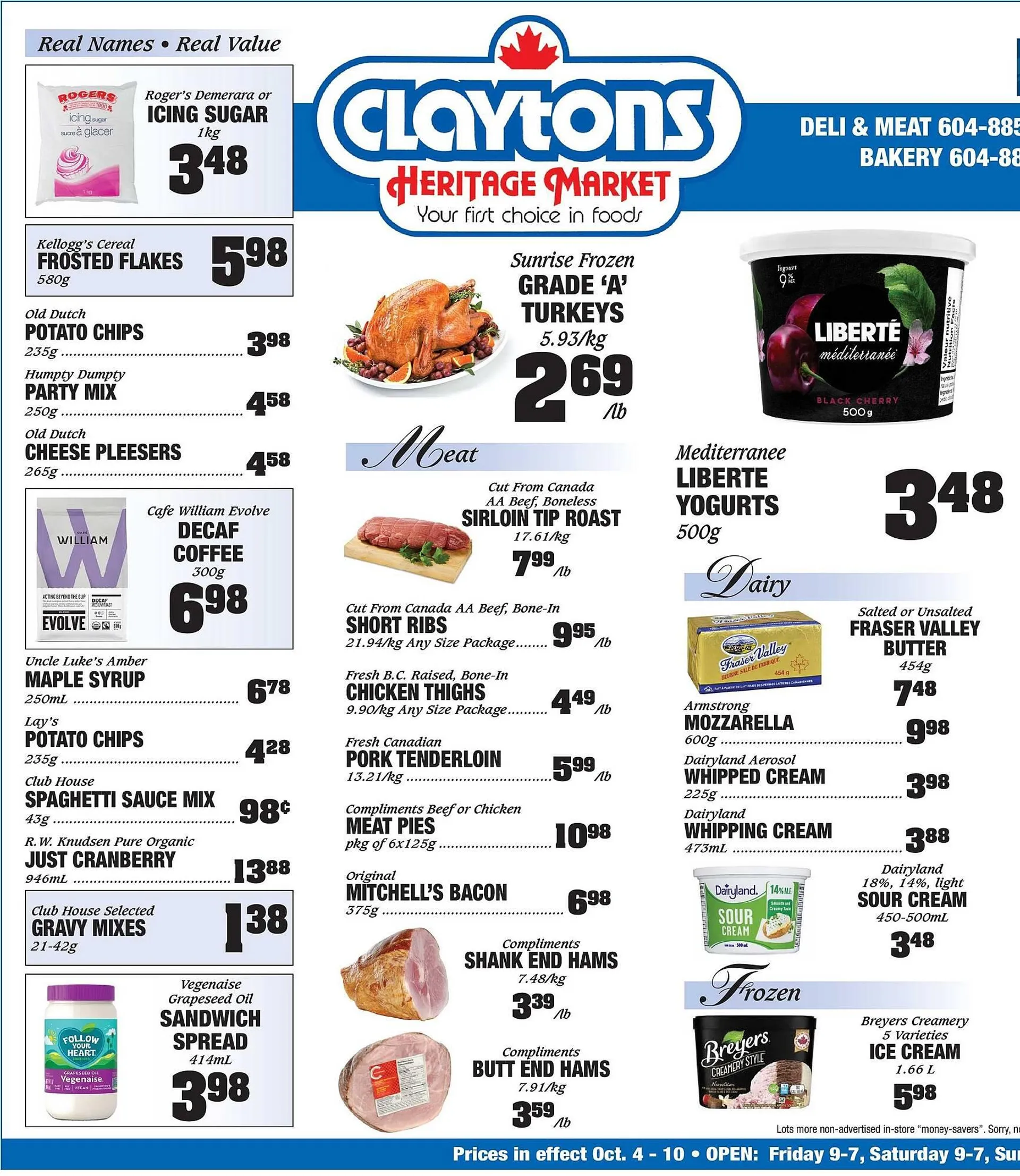 Claytons Heritage Market flyer - 1