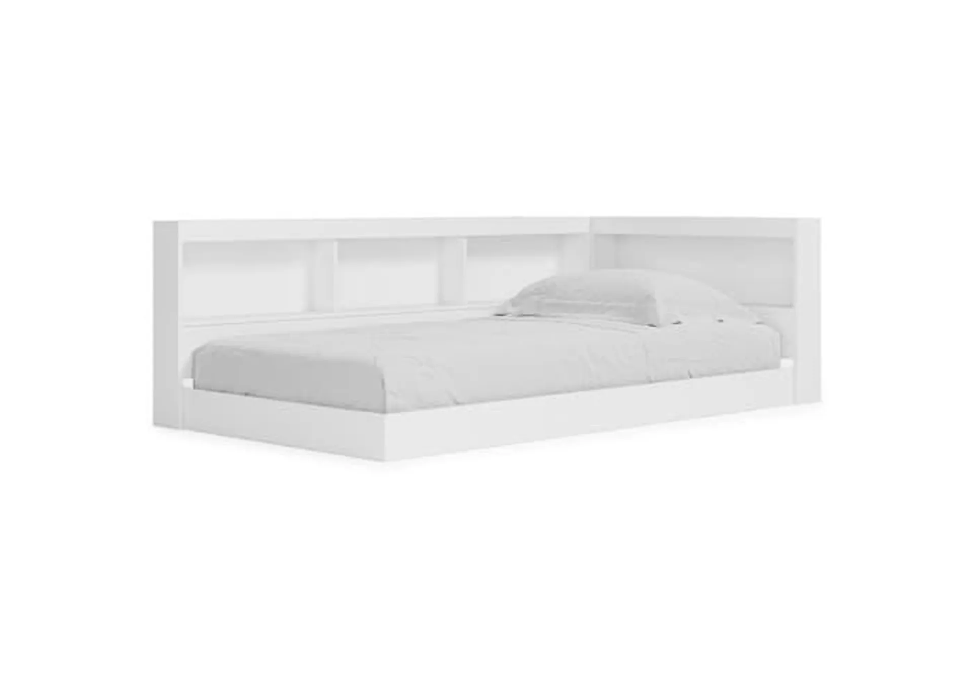 Piperton Twin Bookcase Storage Bed - White