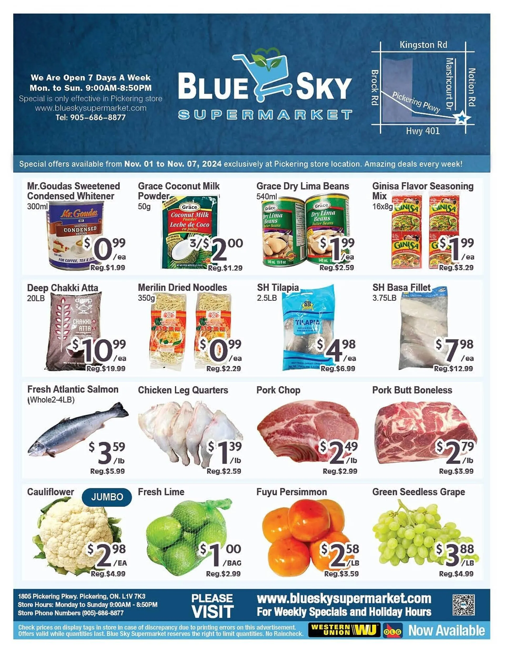 Blue Sky Supermarket flyer - 1