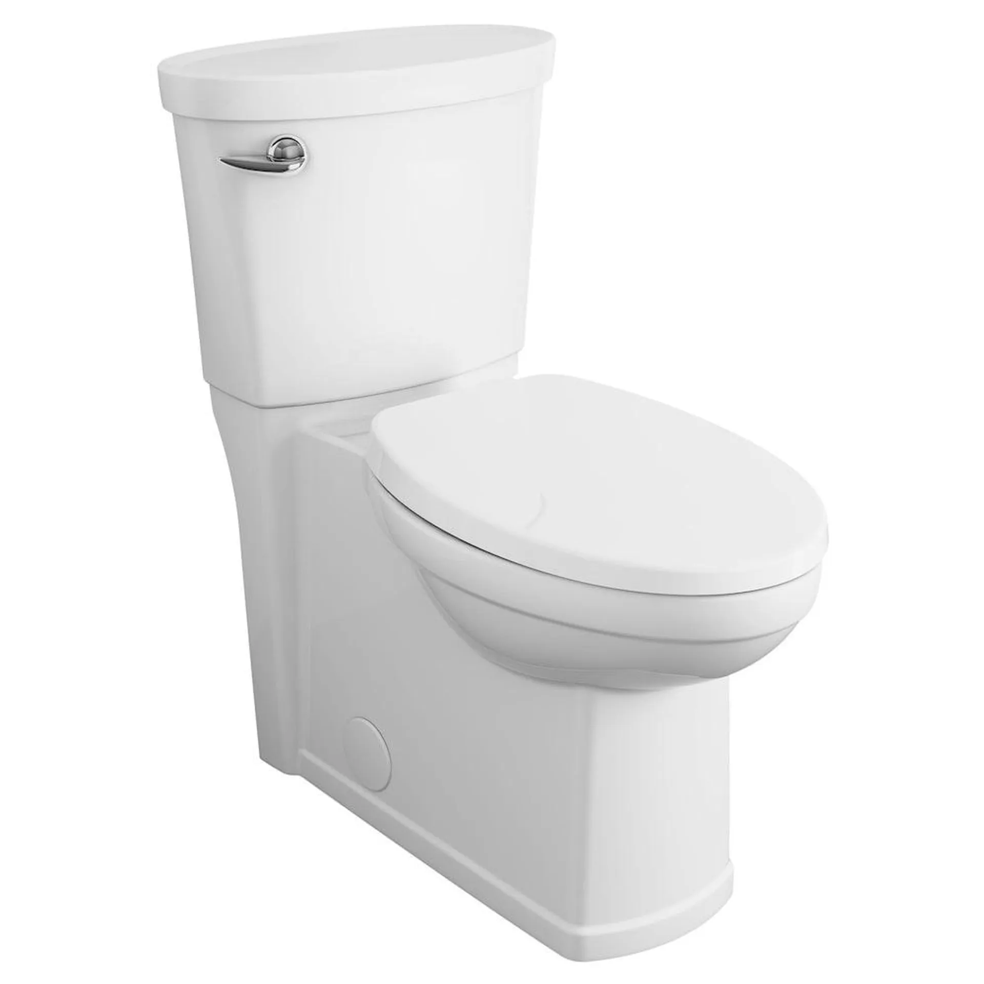 Décor 4.8L Single Flush Right Height Concealed Elongated 2-Piece Toilet in White