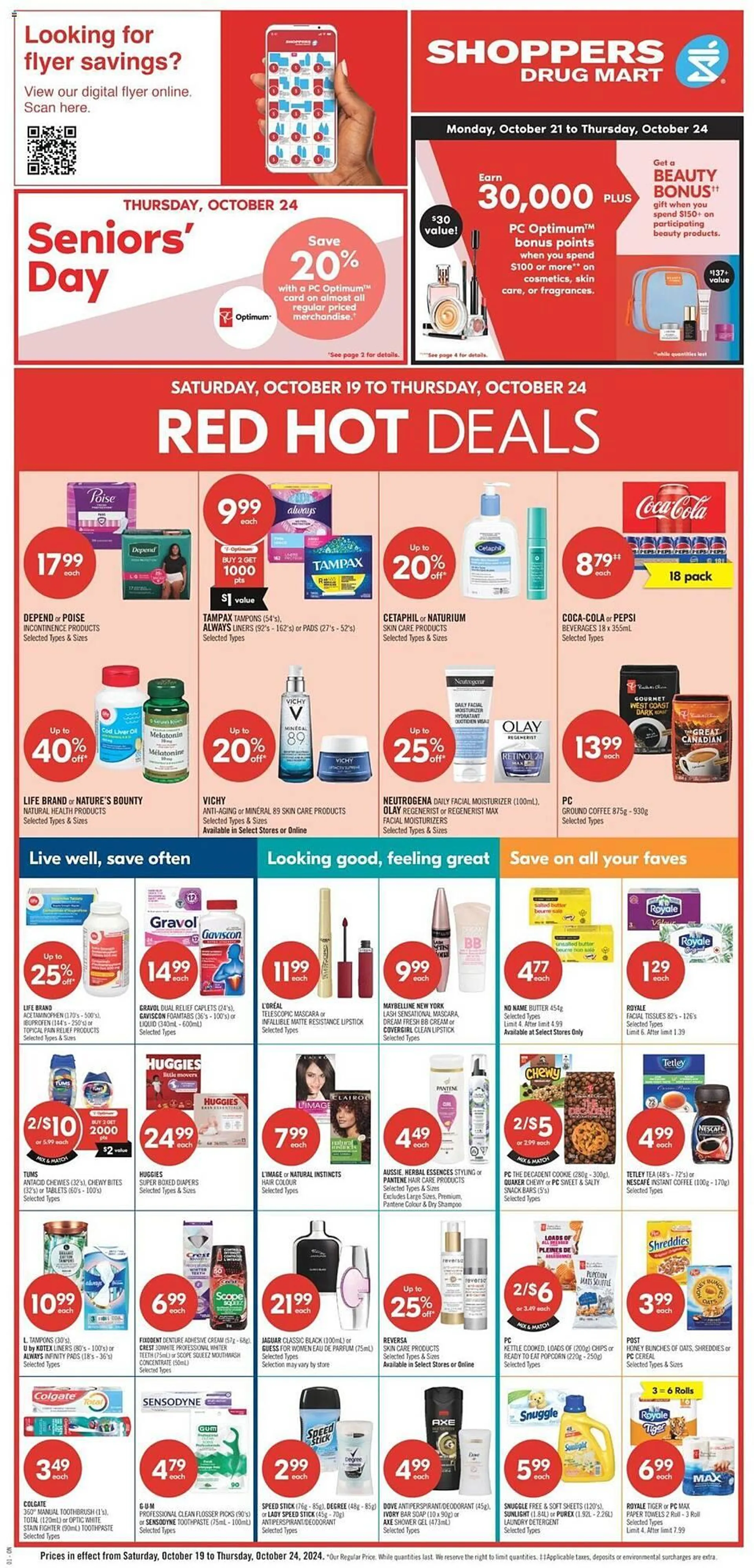 Shoppers Drug Mart flyer from October 19 to October 24 2024 - flyer page 3