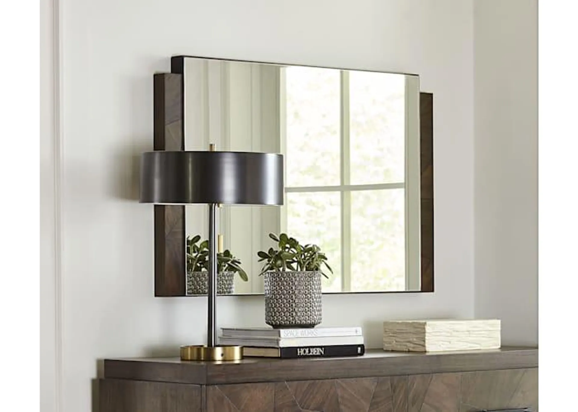 Broderick Chesser Mirror - Wild Oats Brown