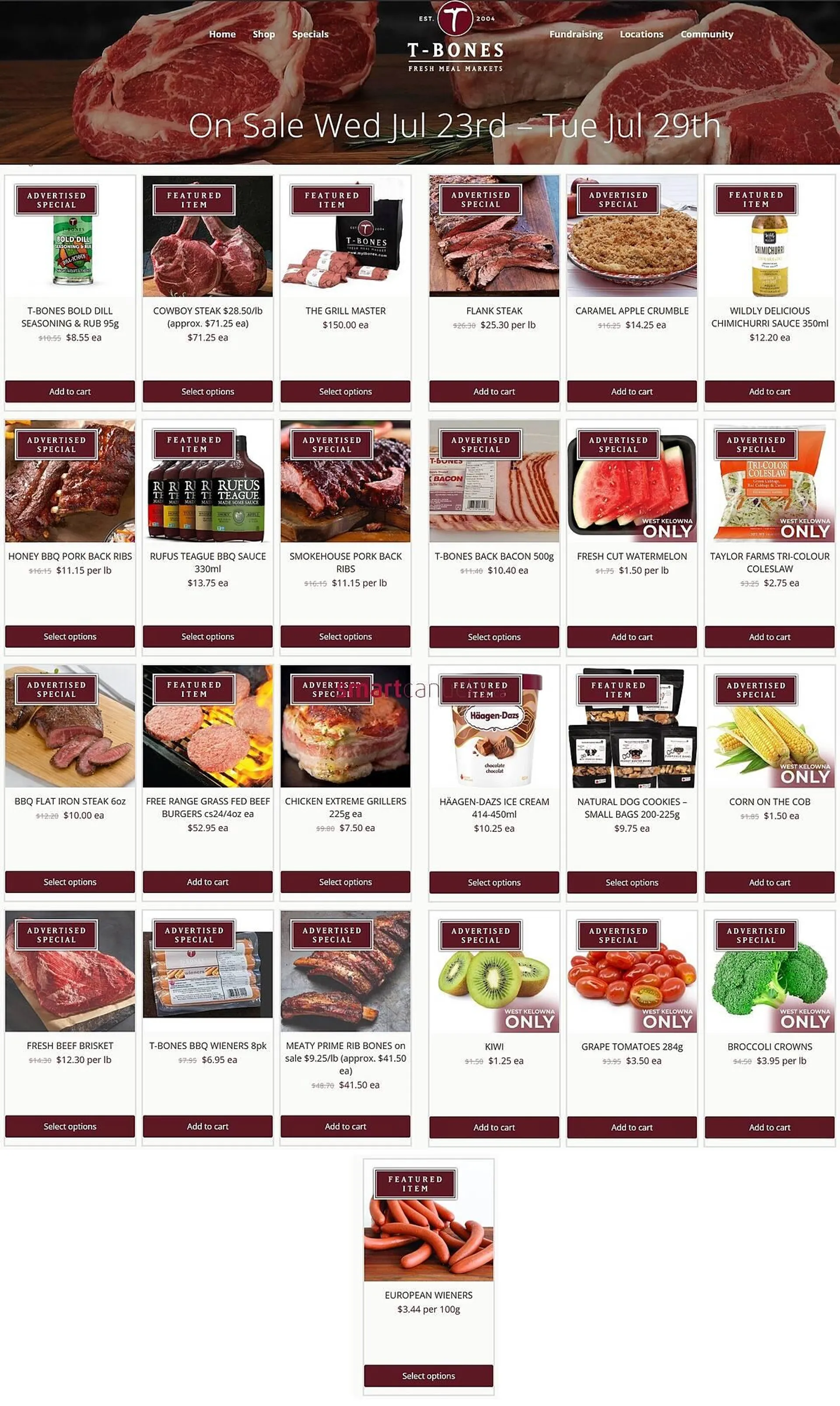 T-Bone's flyer from July 23 to July 29 2025 - flyer page 1