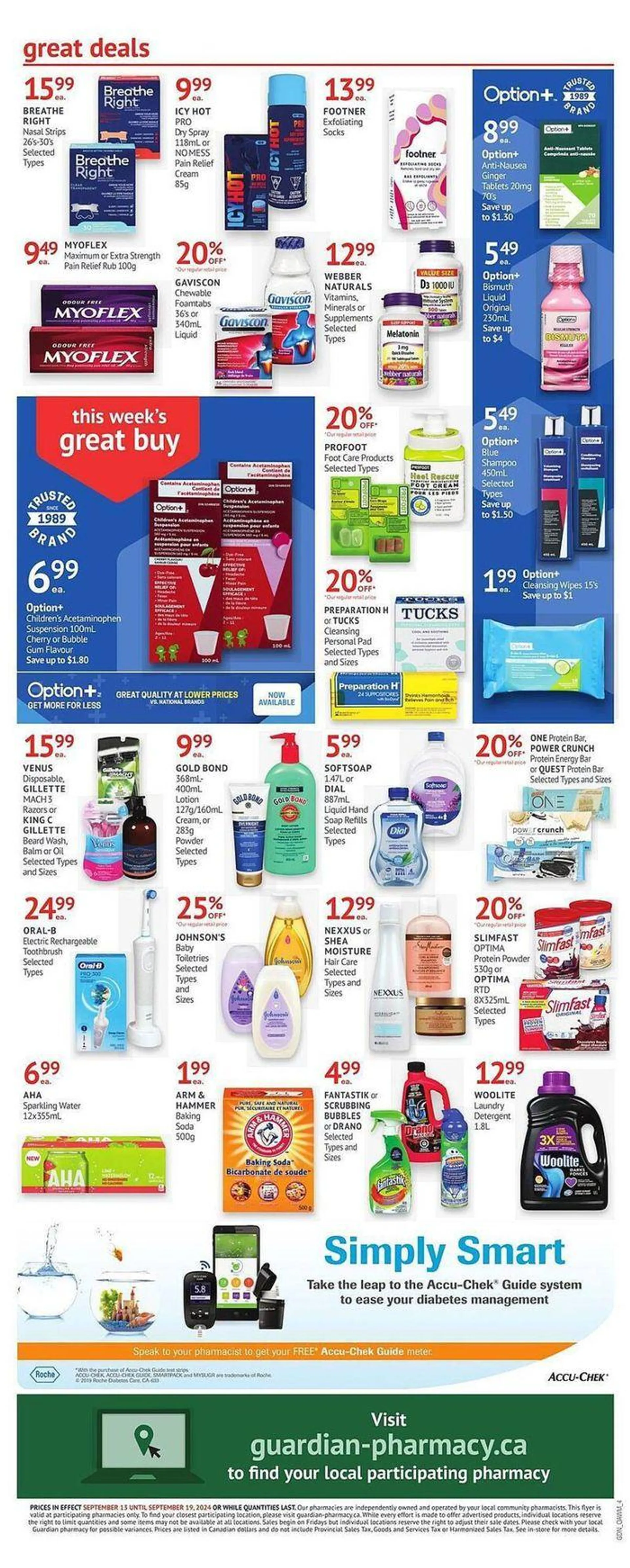 Guardian Pharmacy weekly flyer from September 13 to September 19 2024 - flyer page 4