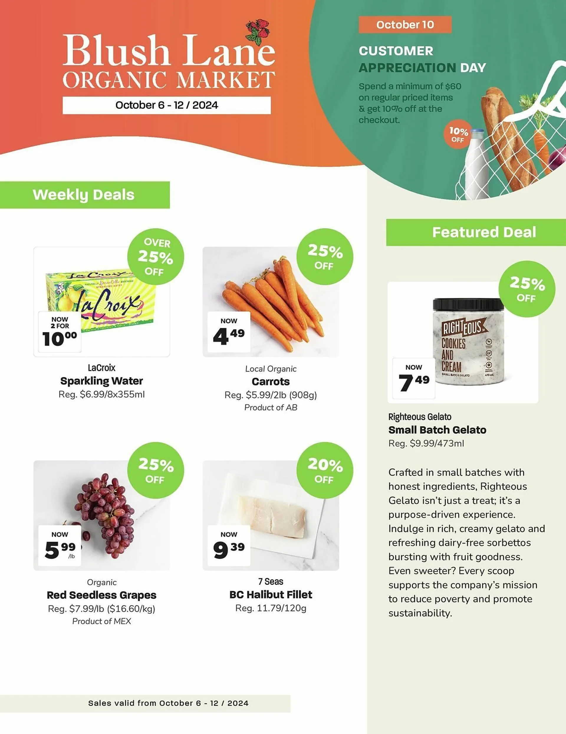 Blush Lane Organics flyer - 1