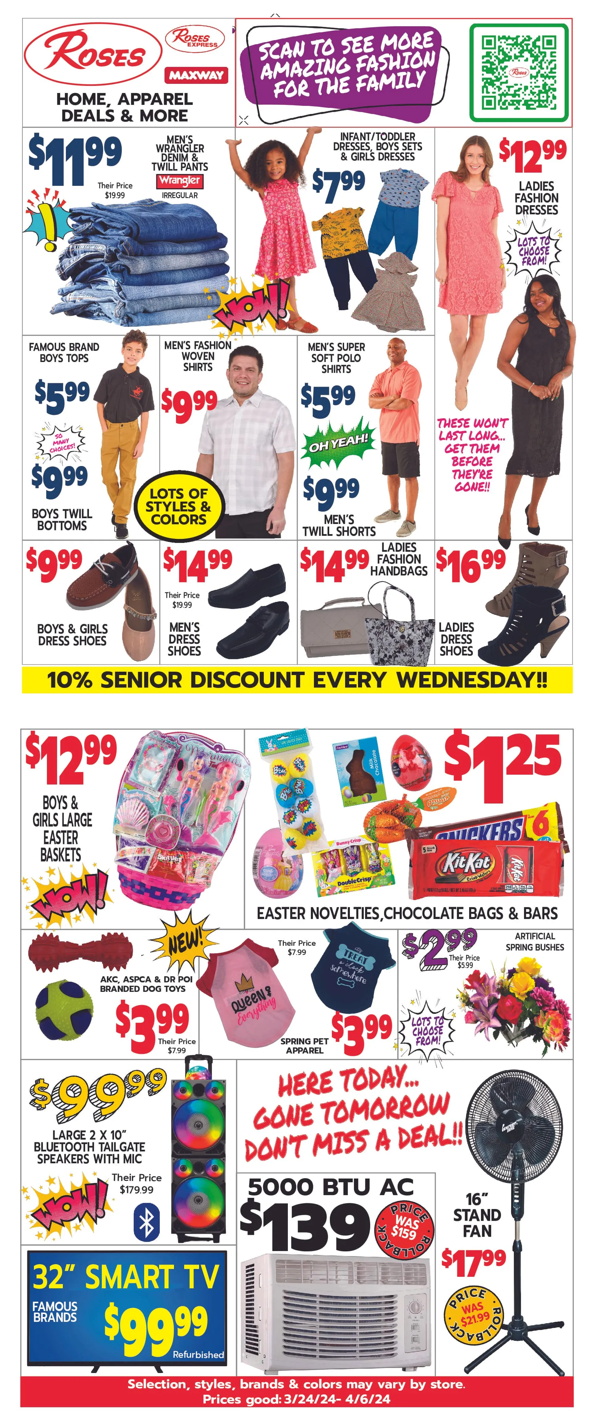 Weekly ad ROSES DISCOUNT STORE SALES from April 24 to May 6 2024 - Page 