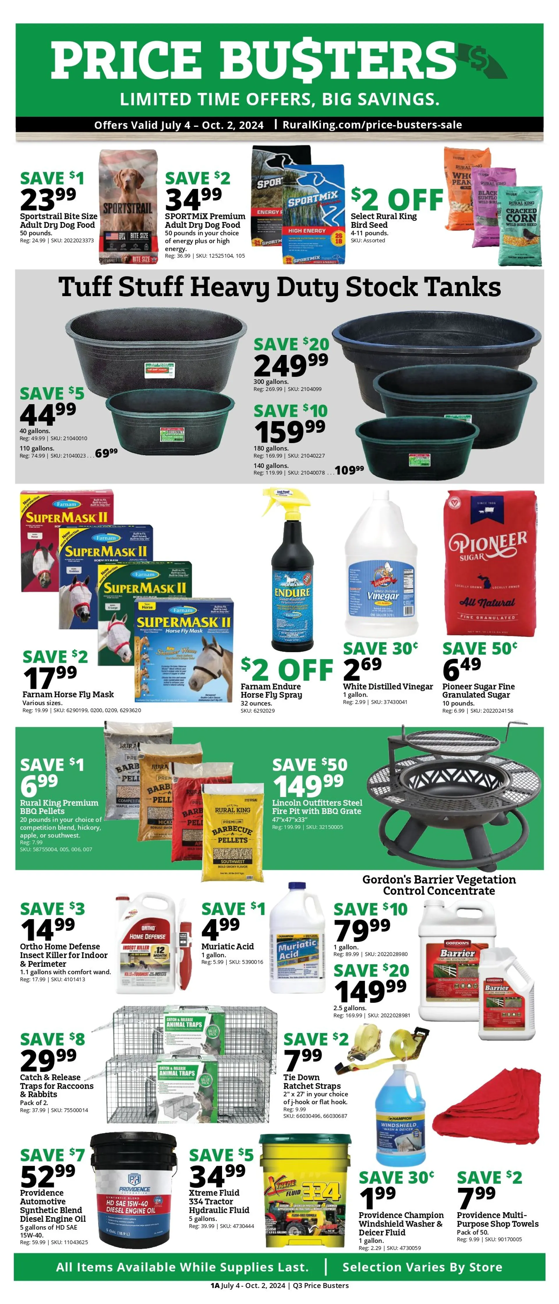 Weekly ad RURAL KING SALES from July 4 to October 2 2024 - Page 1