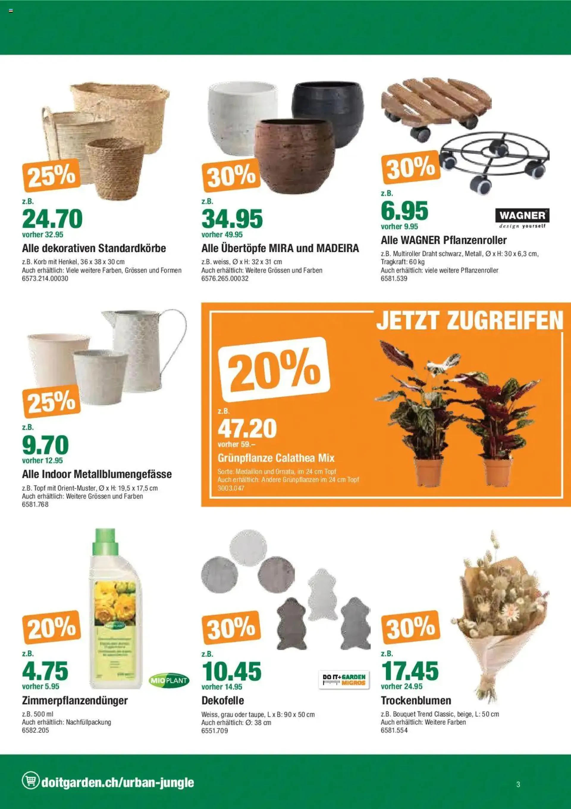 DO IT+GARDEN MIGROS Aktionen von 24. September bis 7. Oktober 2024 - Prospekt seite  3