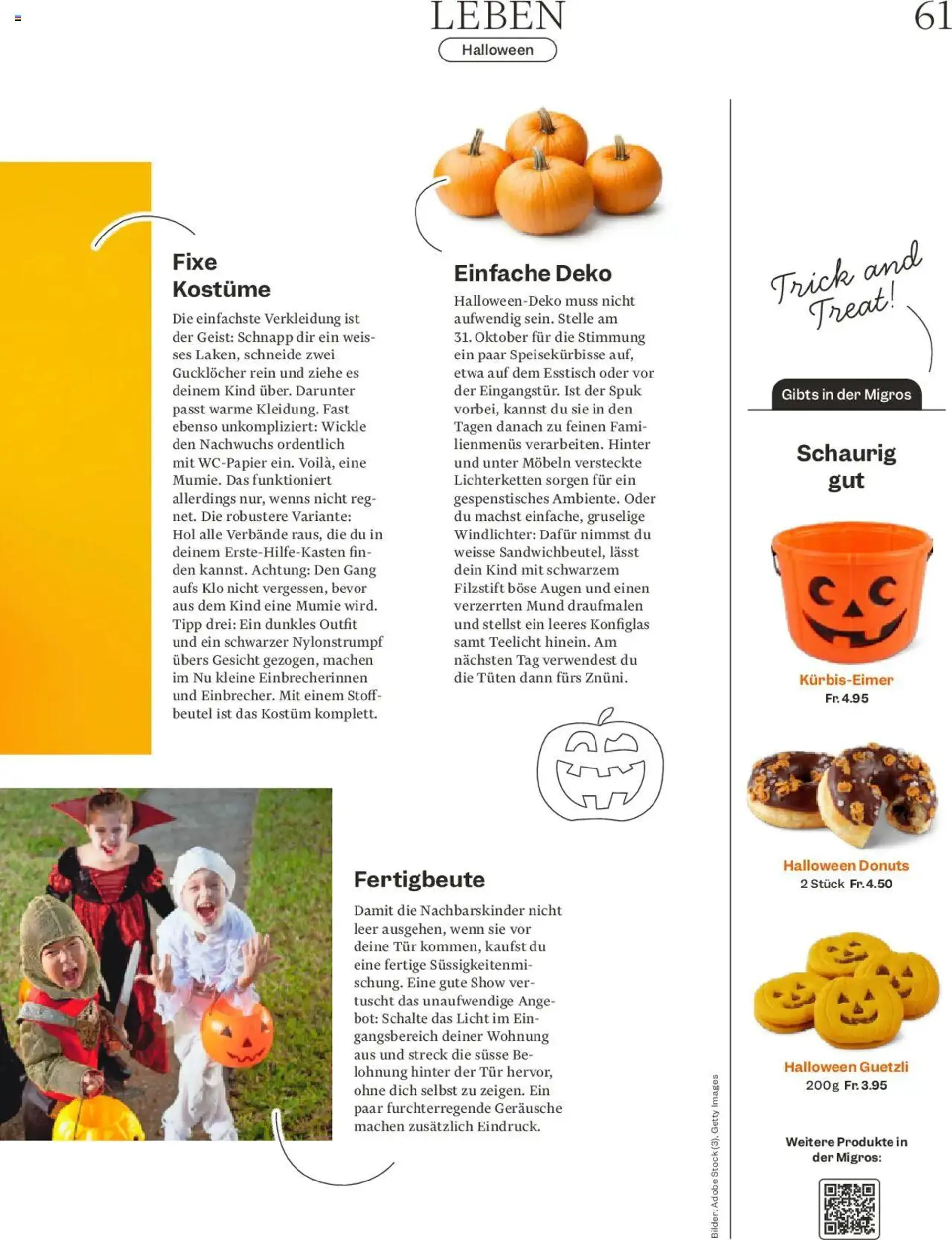 Migros - Magazin von 14. Oktober bis 20. Oktober 2024 - Prospekt seite  61