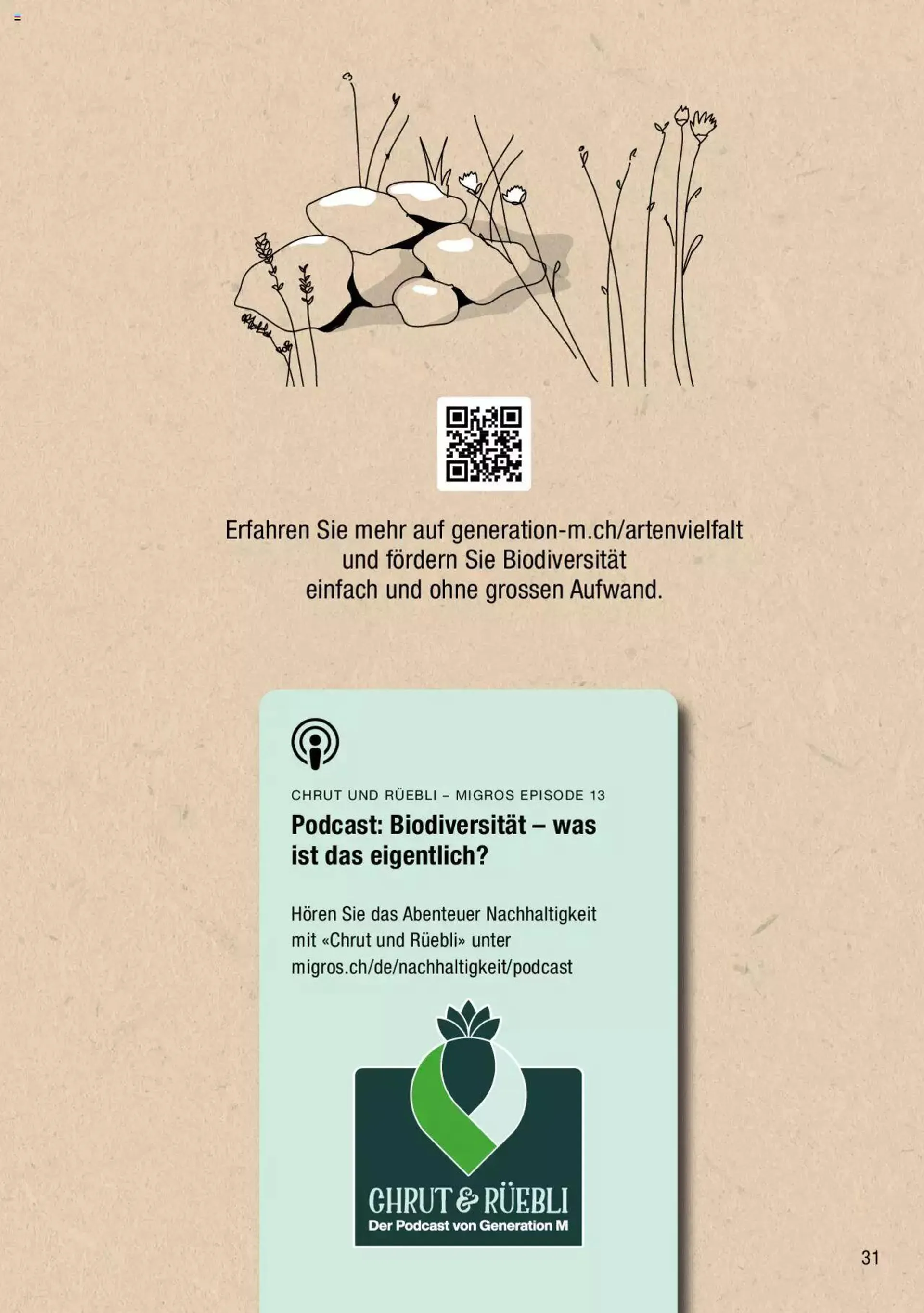 DO IT+GARDEN MIGROS - Biodiversität Broschüre - 30