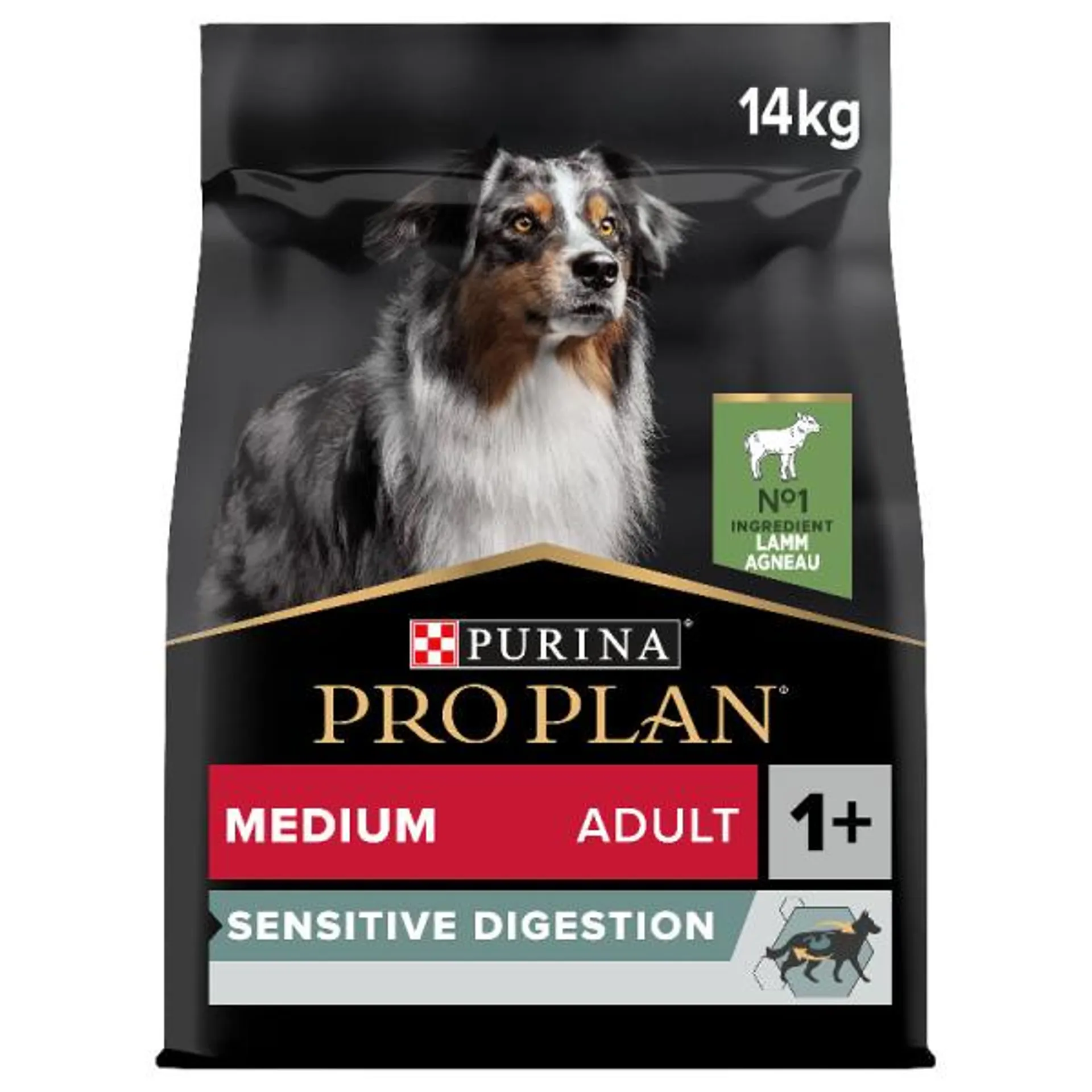 Pro Plan Dog Adult Medium Sensitive Digestion Lamm 14kg