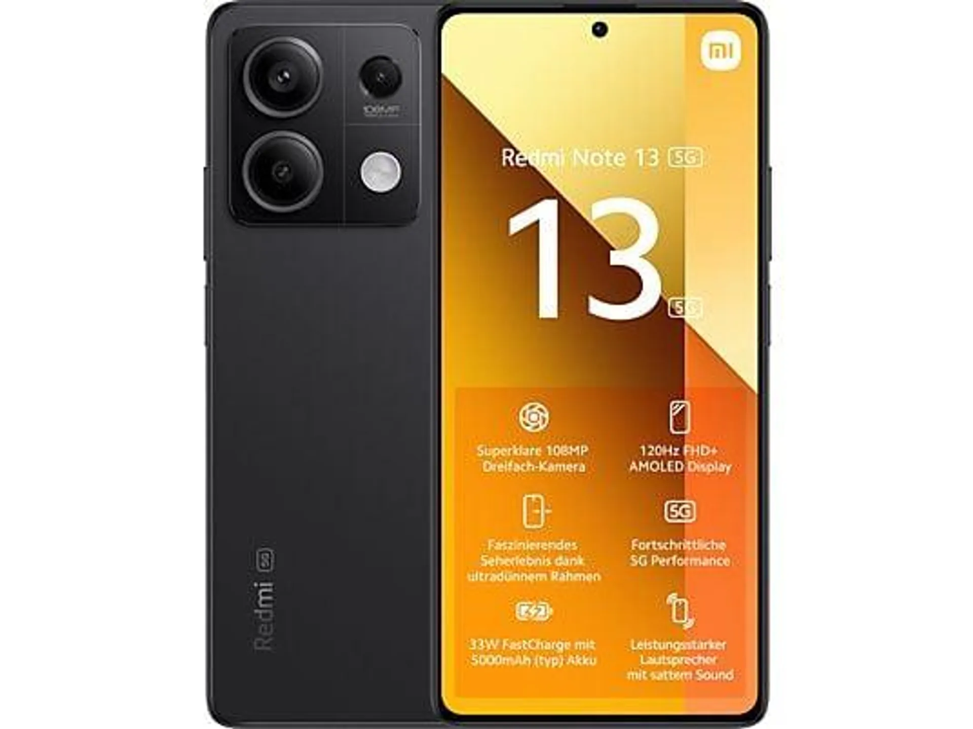 XIAOMI Redmi Note 13 5G - Smartphone (6.67 ", 256 GB, Graphite Black)