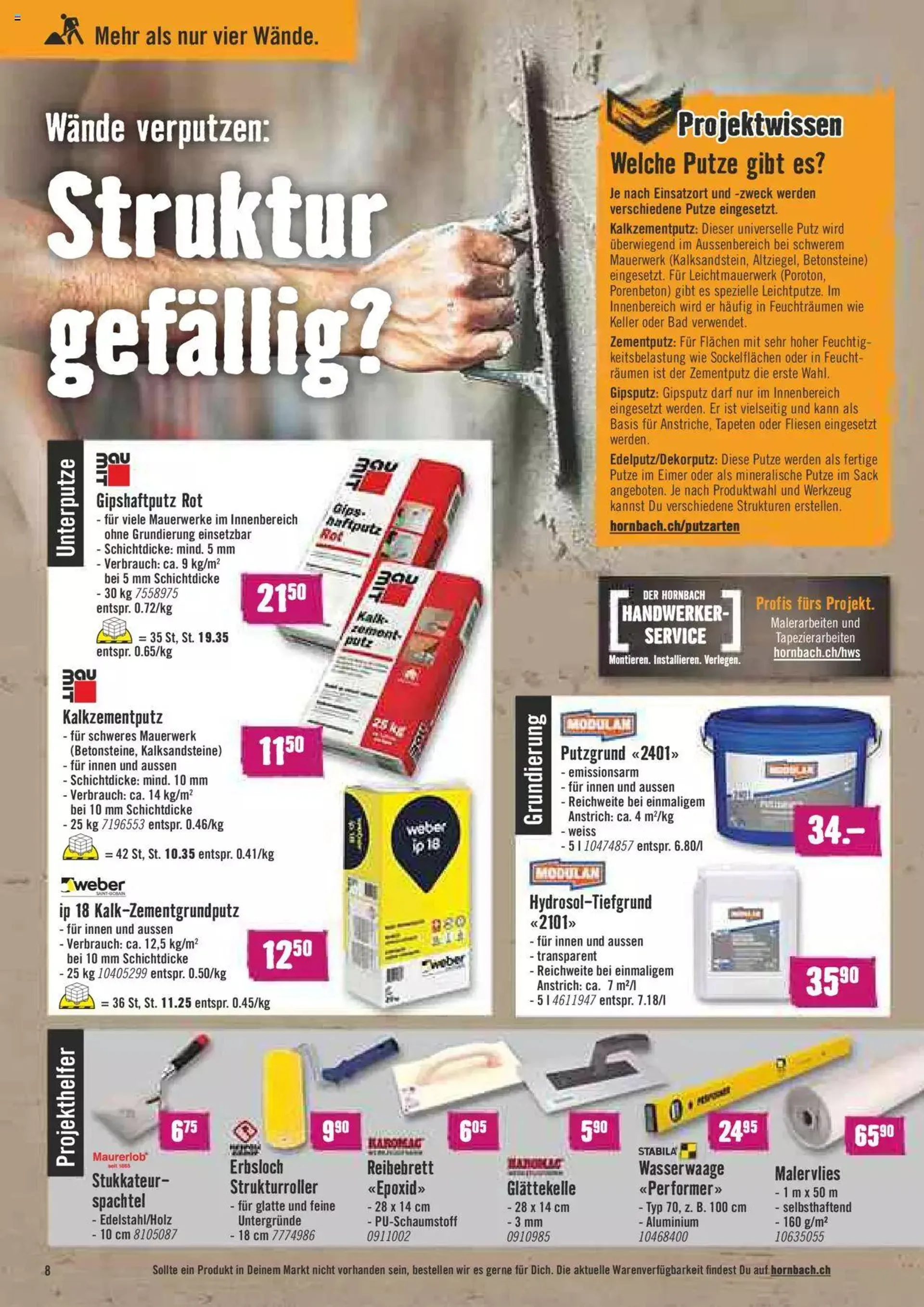Hornbach Aktionen von 20. September bis 16. Oktober 2023 - Prospekt seite  8