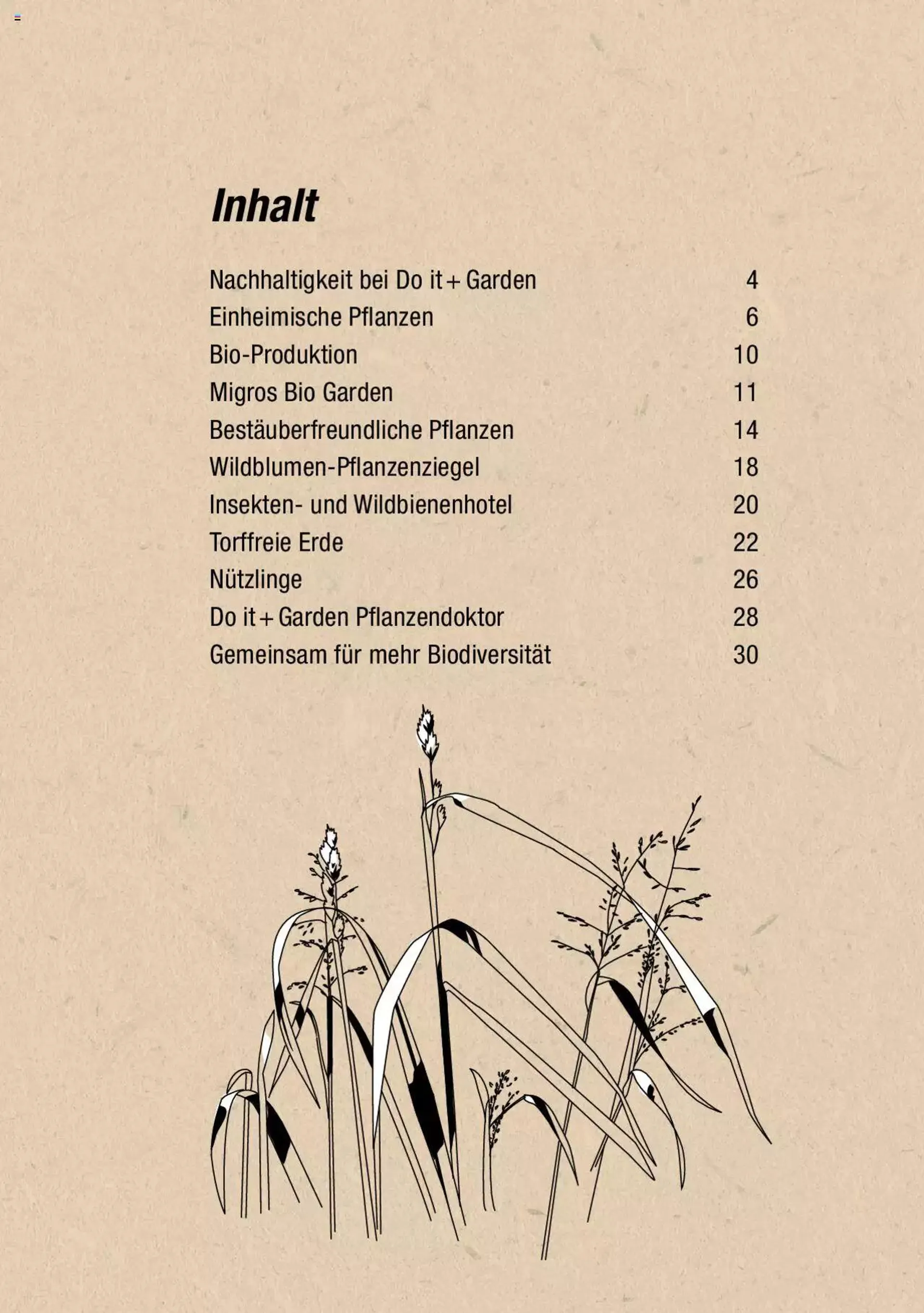 DO IT+GARDEN MIGROS - Biodiversität Broschüre - 2