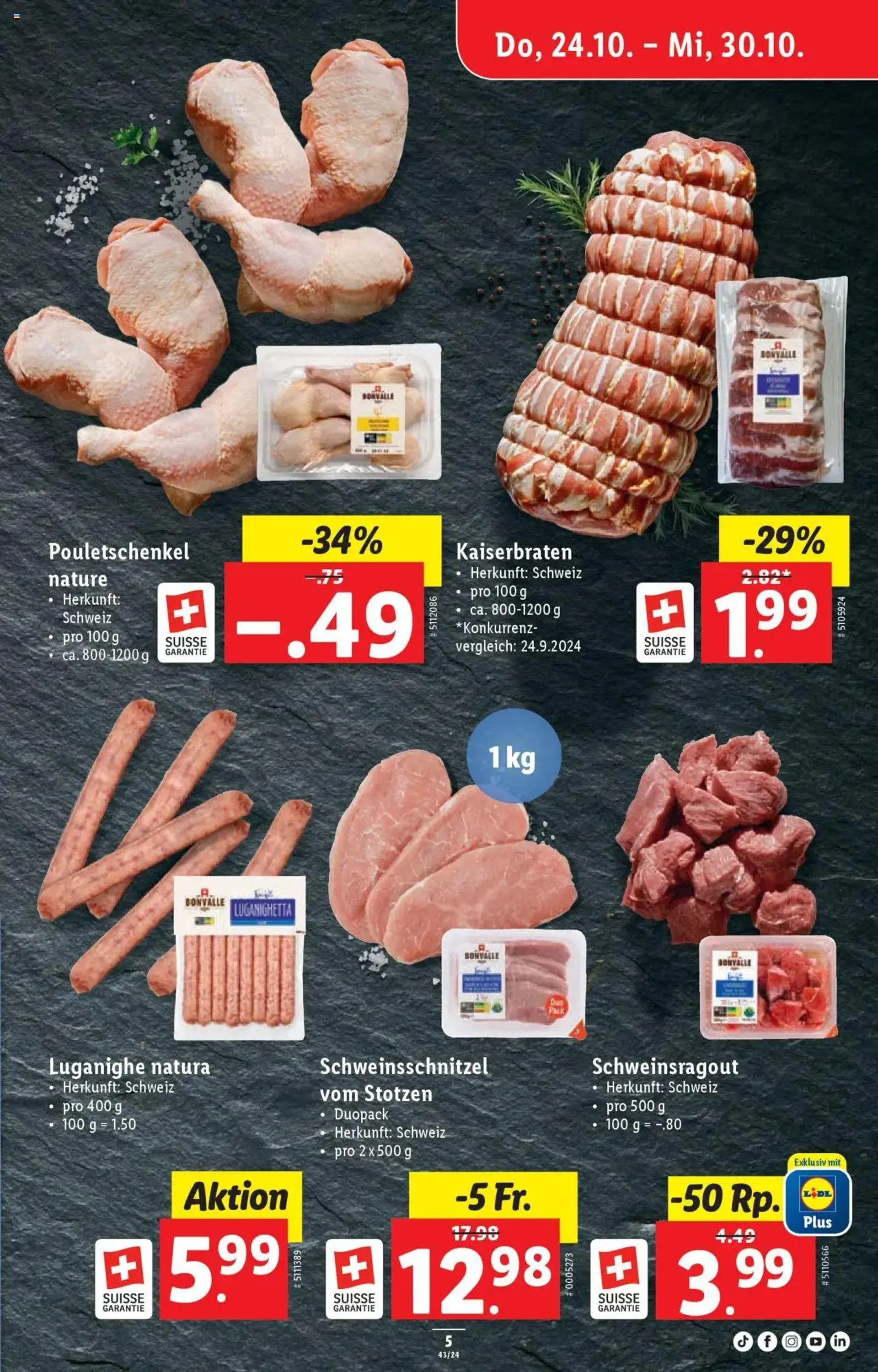 Lidl Aktionen von 24. Oktober bis 30. Oktober 2024 - Prospekt seite  5