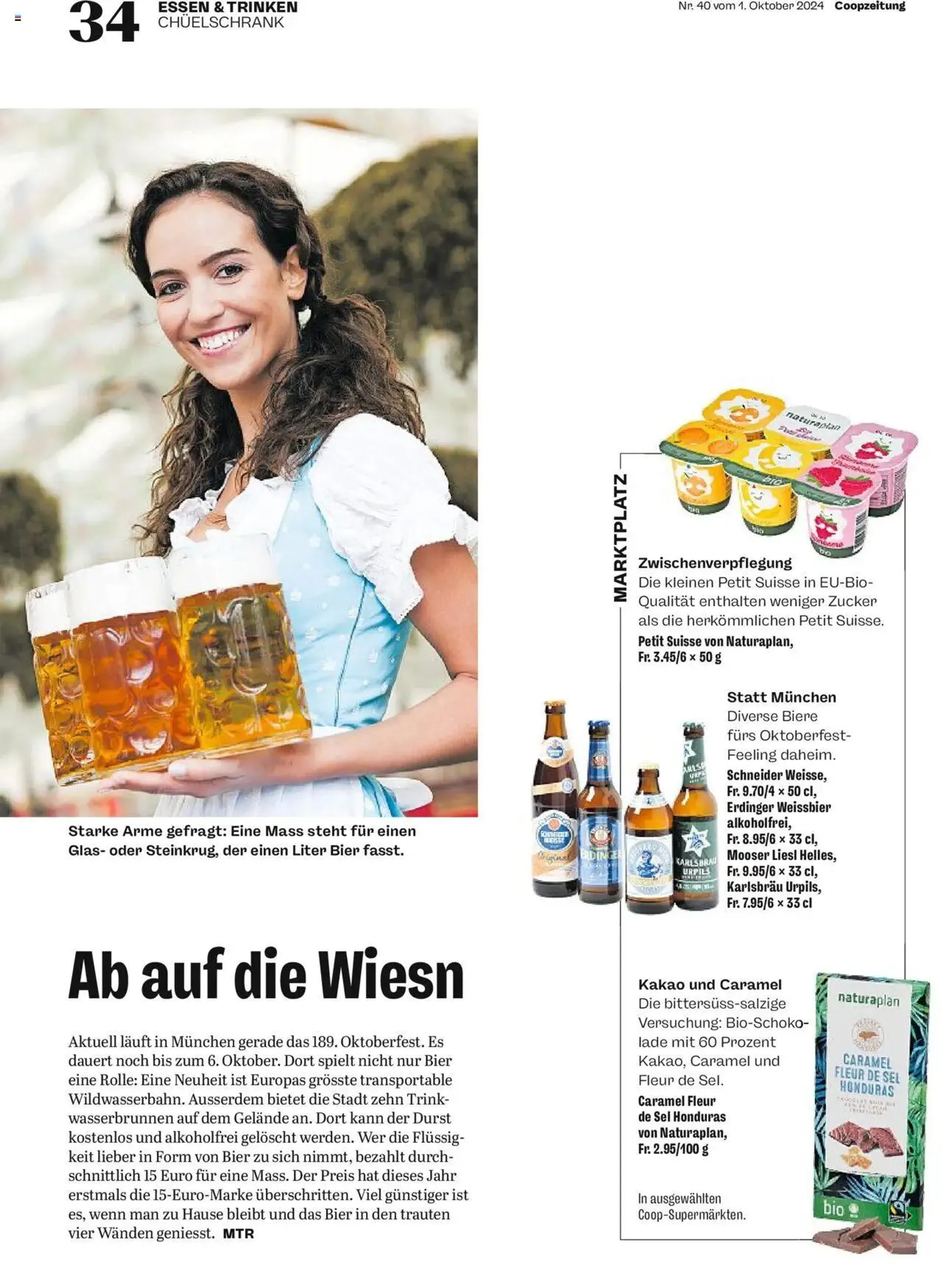 Coop - Magazin von 1. Oktober bis 7. Oktober 2024 - Prospekt seite  34