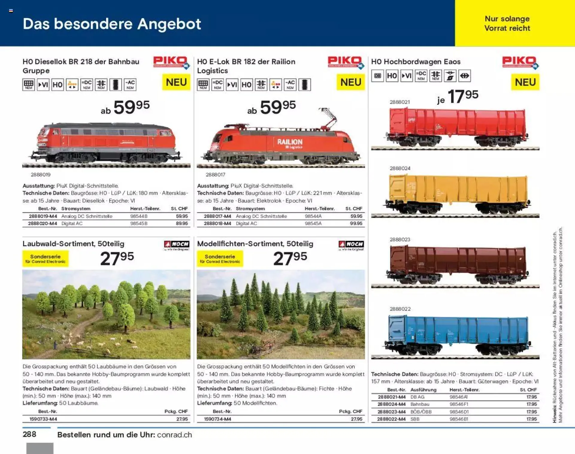 Conrad Modellbahn Katalog 2023/24 von 5. September bis 31. Dezember 2023 - Prospekt seite  290