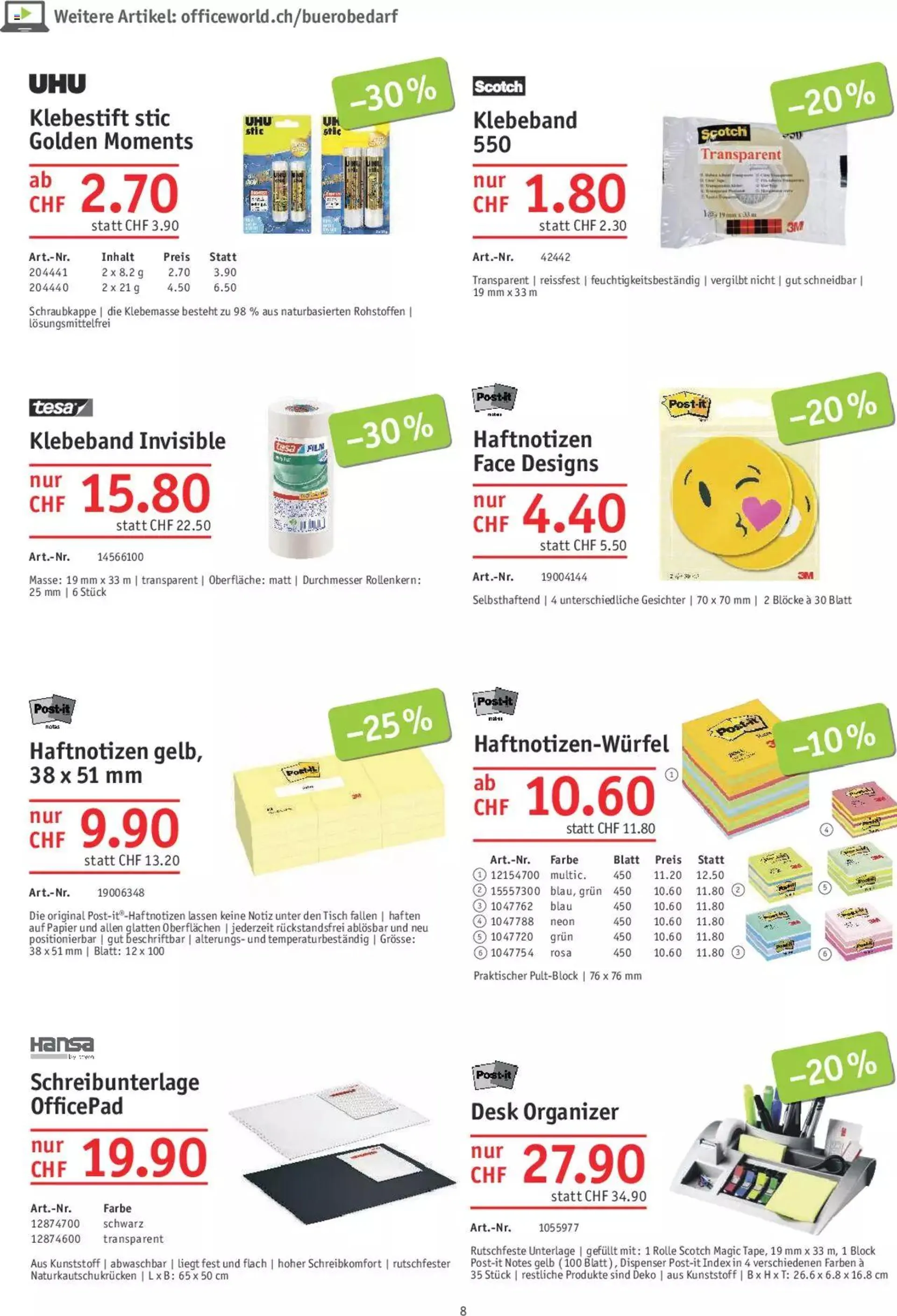 Office World Aktionen von 26. Oktober bis 29. November 2023 - Prospekt seite  8
