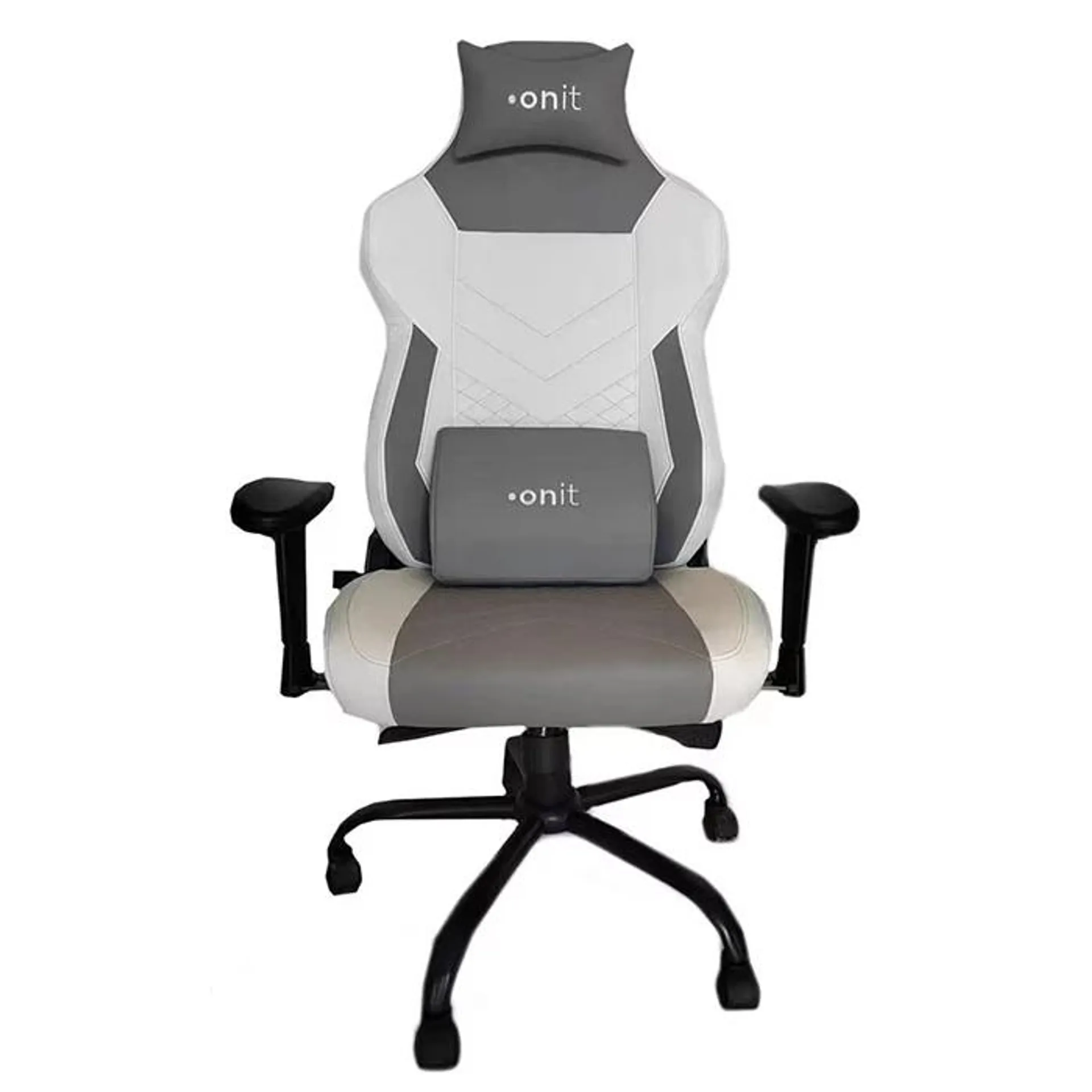 ONIT Gaming-Stuhl, Weiss/Grau