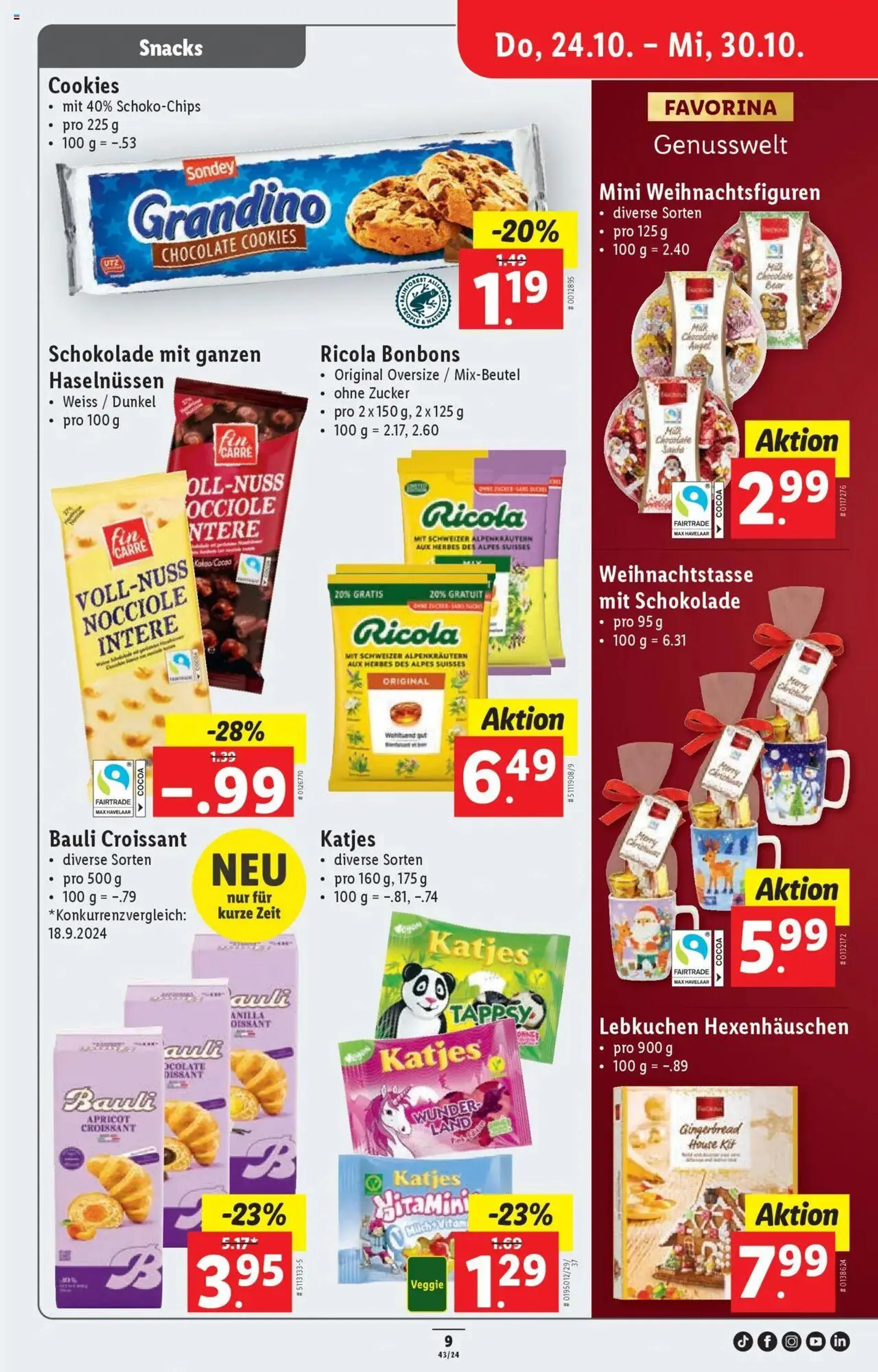 Lidl Aktionen von 24. Oktober bis 30. Oktober 2024 - Prospekt seite  9