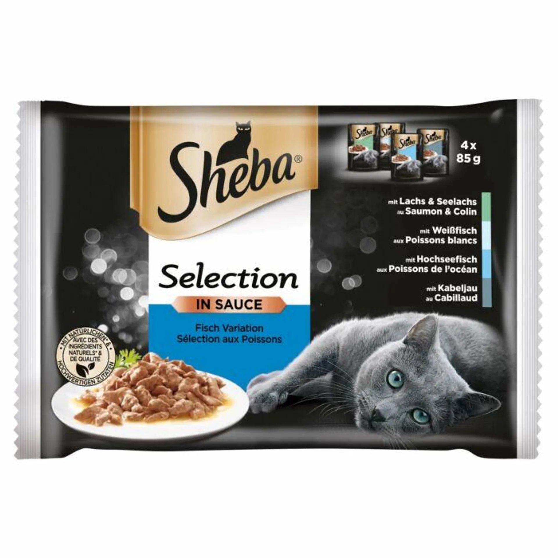 Sheba Selection Katzenfutter in Sauce diverse Sorten 4x85g