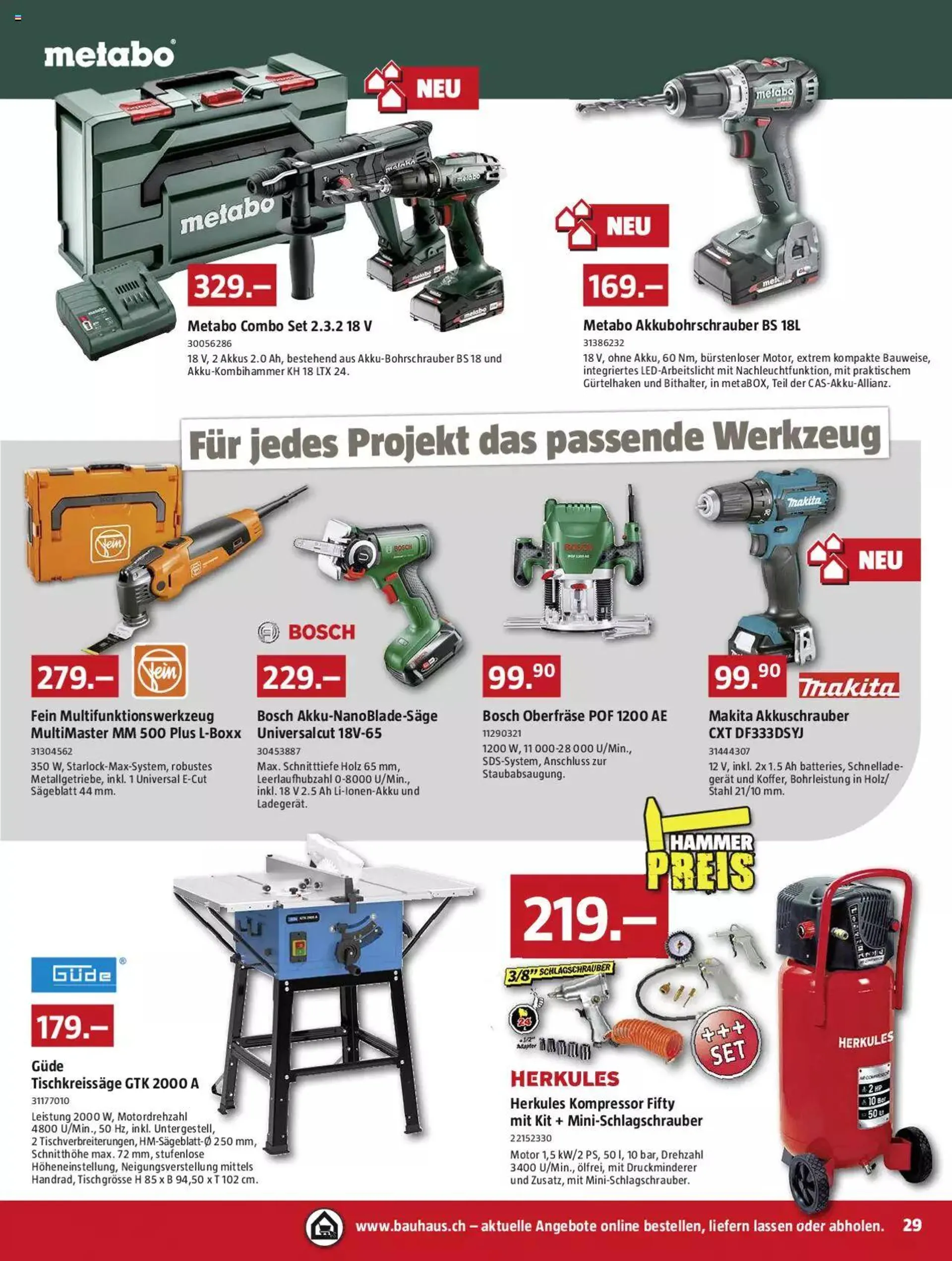Bauhaus Aktionen von 27. November bis 31. Dezember 2023 - Prospekt seite  29