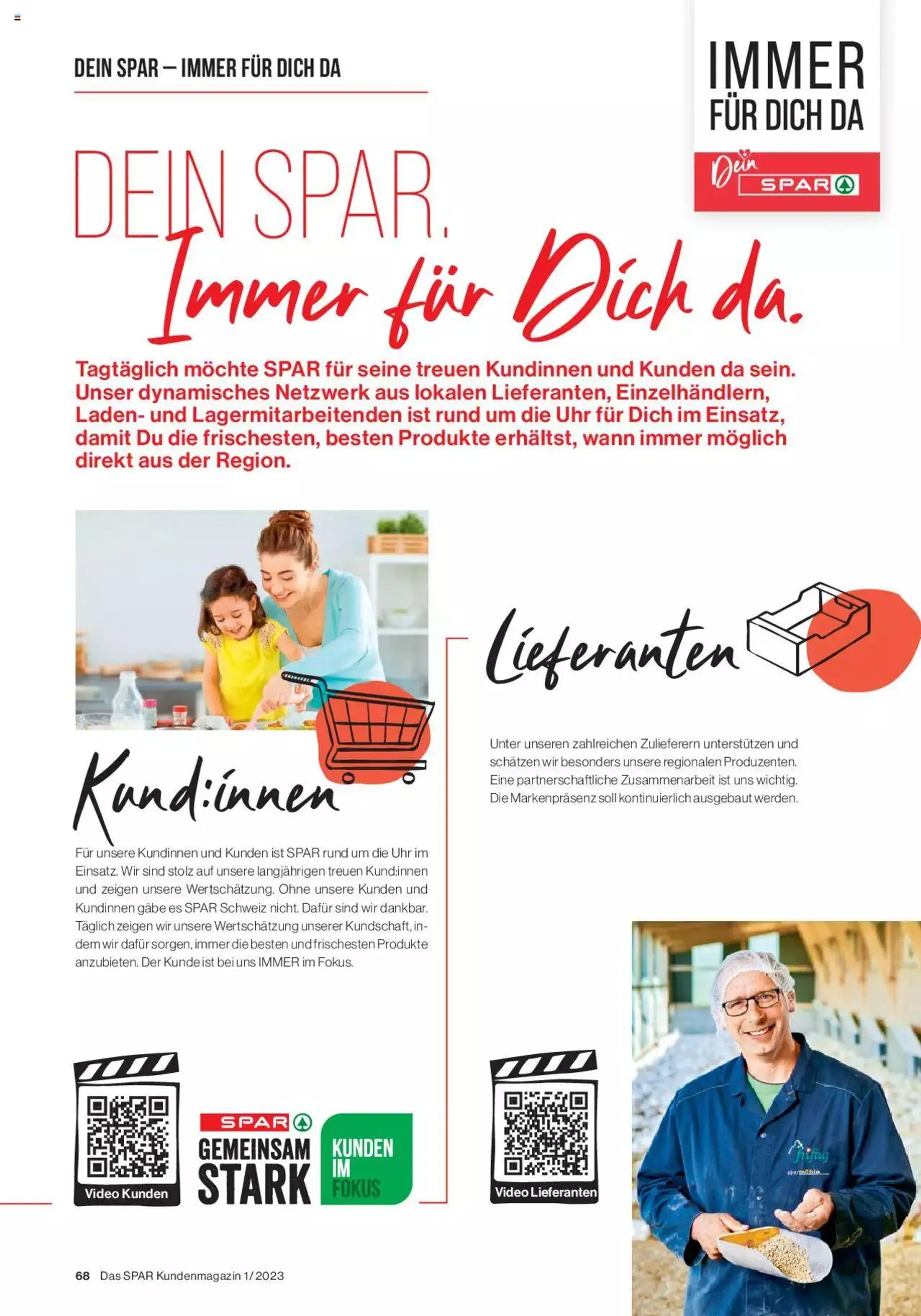 SPAR Kundenmagazin von 2. März bis 31. Dezember 2023 - Prospekt seite  68