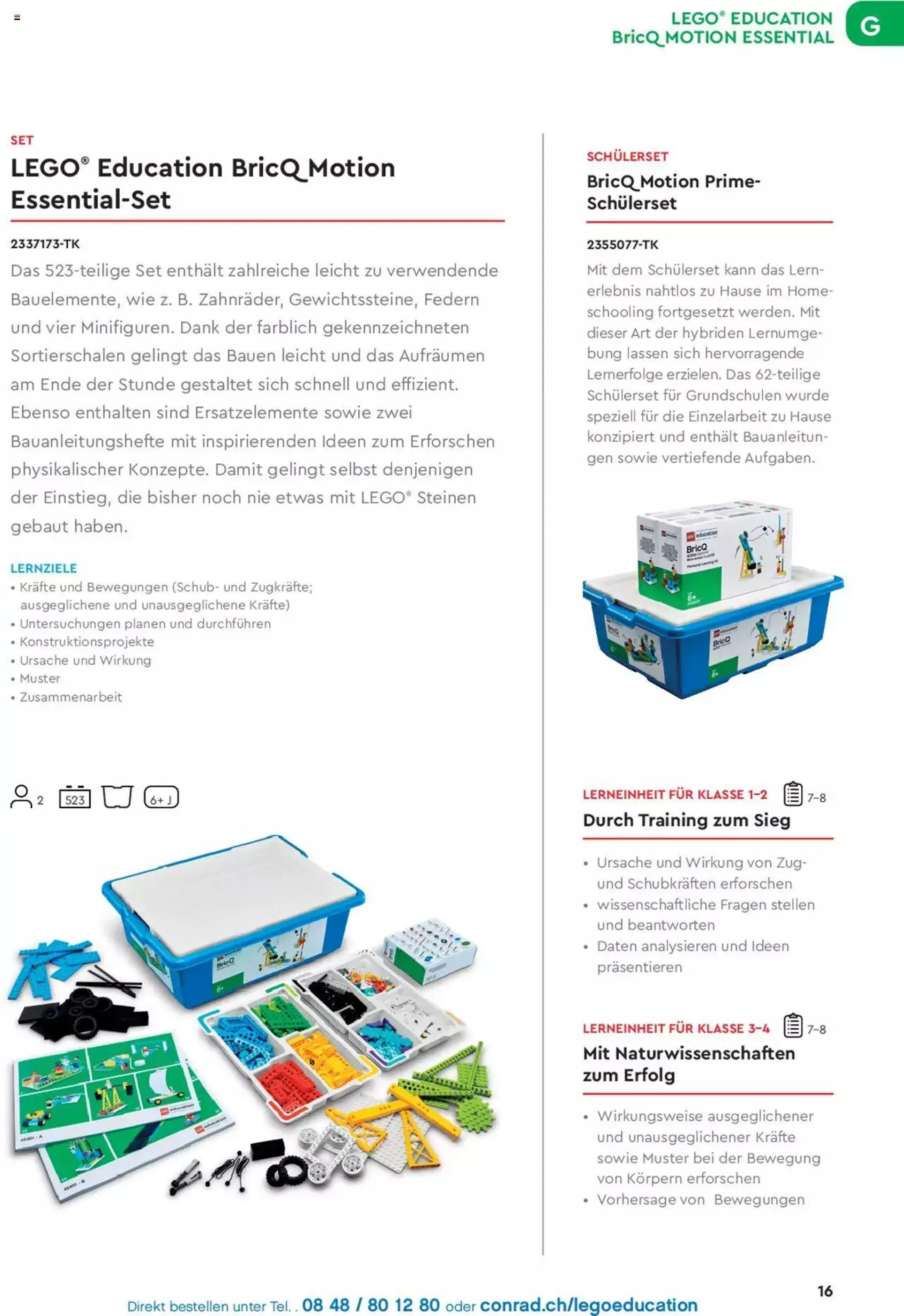 Conrad - Lego Education Lernkonzepte von 6. April bis 31. Dezember 2023 - Prospekt seite  17