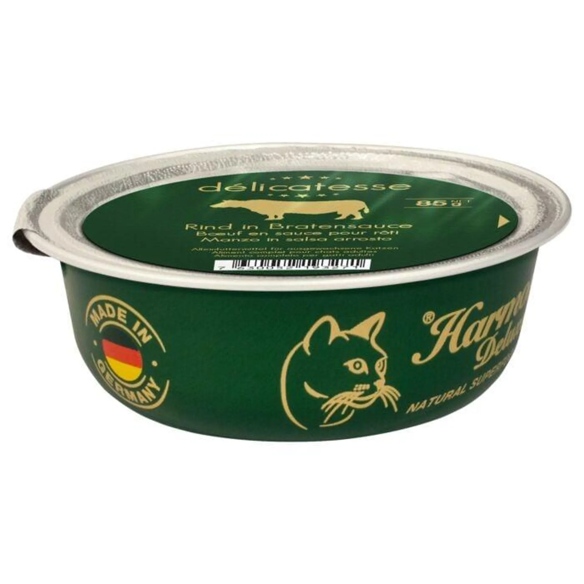 Harmony Cat Deluxe Délicatesse Rind in Bratensauce 6x85g