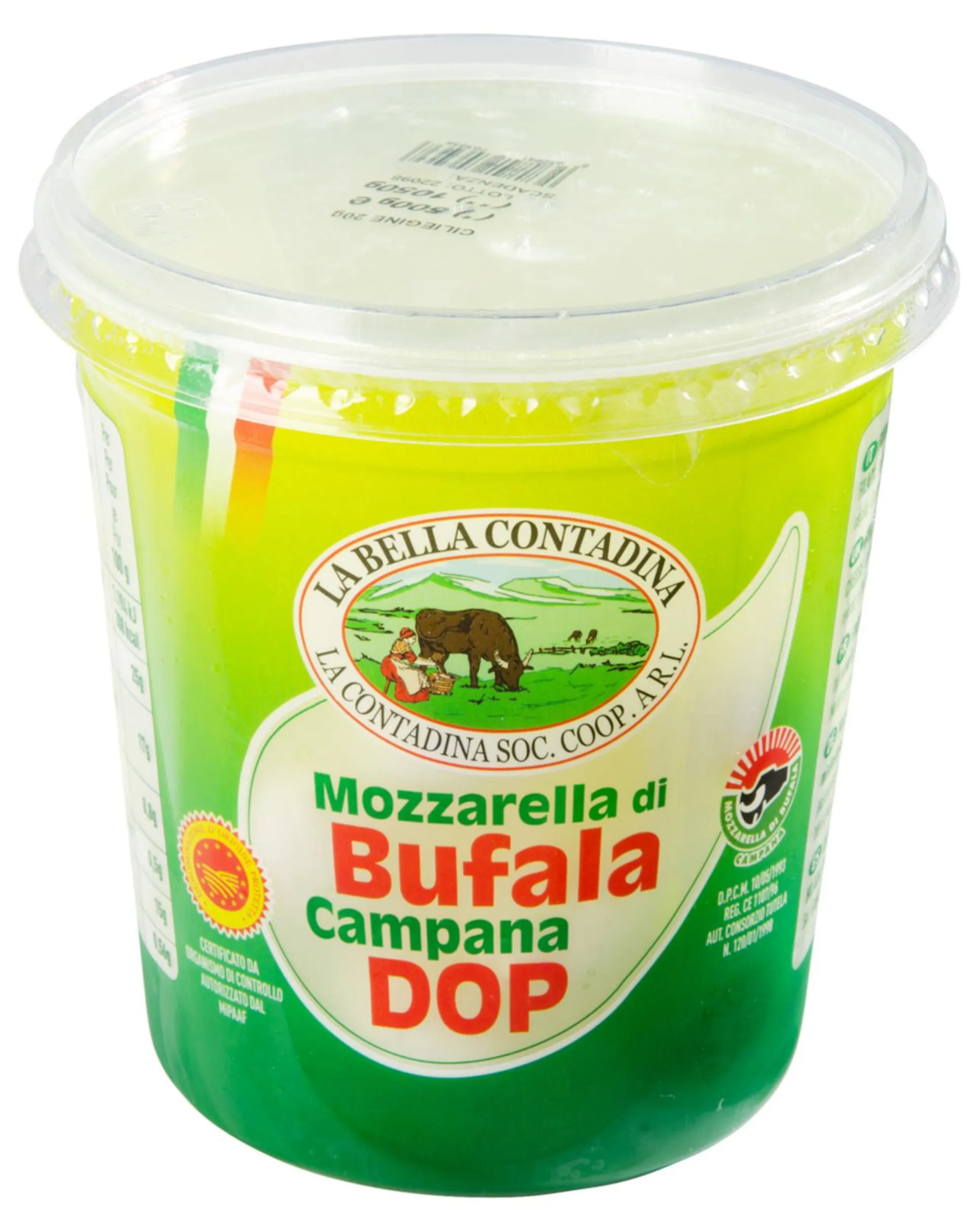 Mozzarella di Bufala, Becher