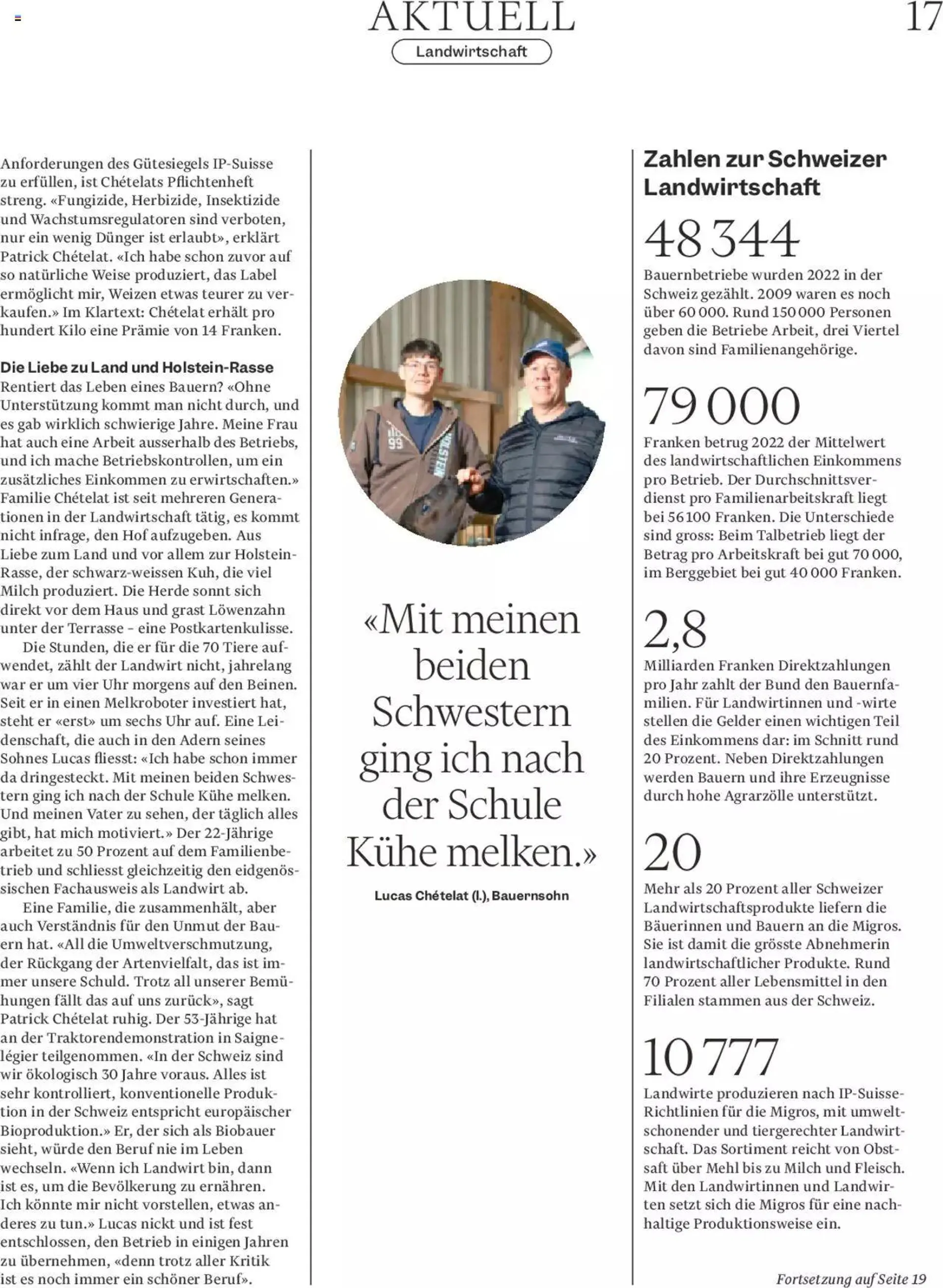 Migros - Magazin von 23. April bis 29. April 2024 - Prospekt seite  17