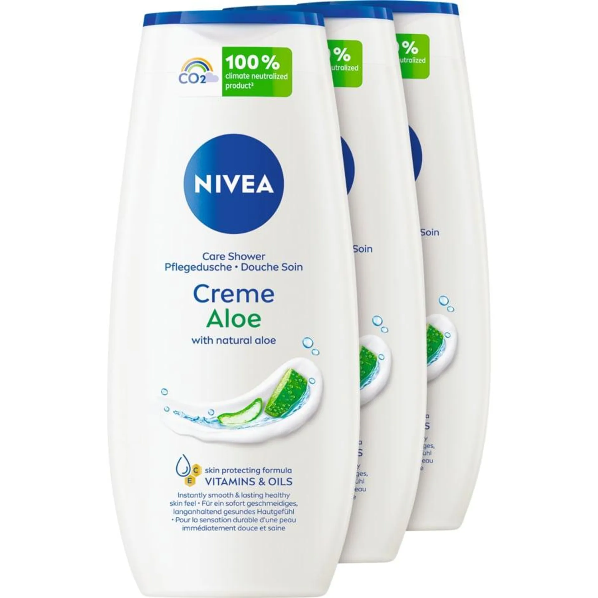 Nivea Pflegedusche Creme Aloe 3 x 250 ml